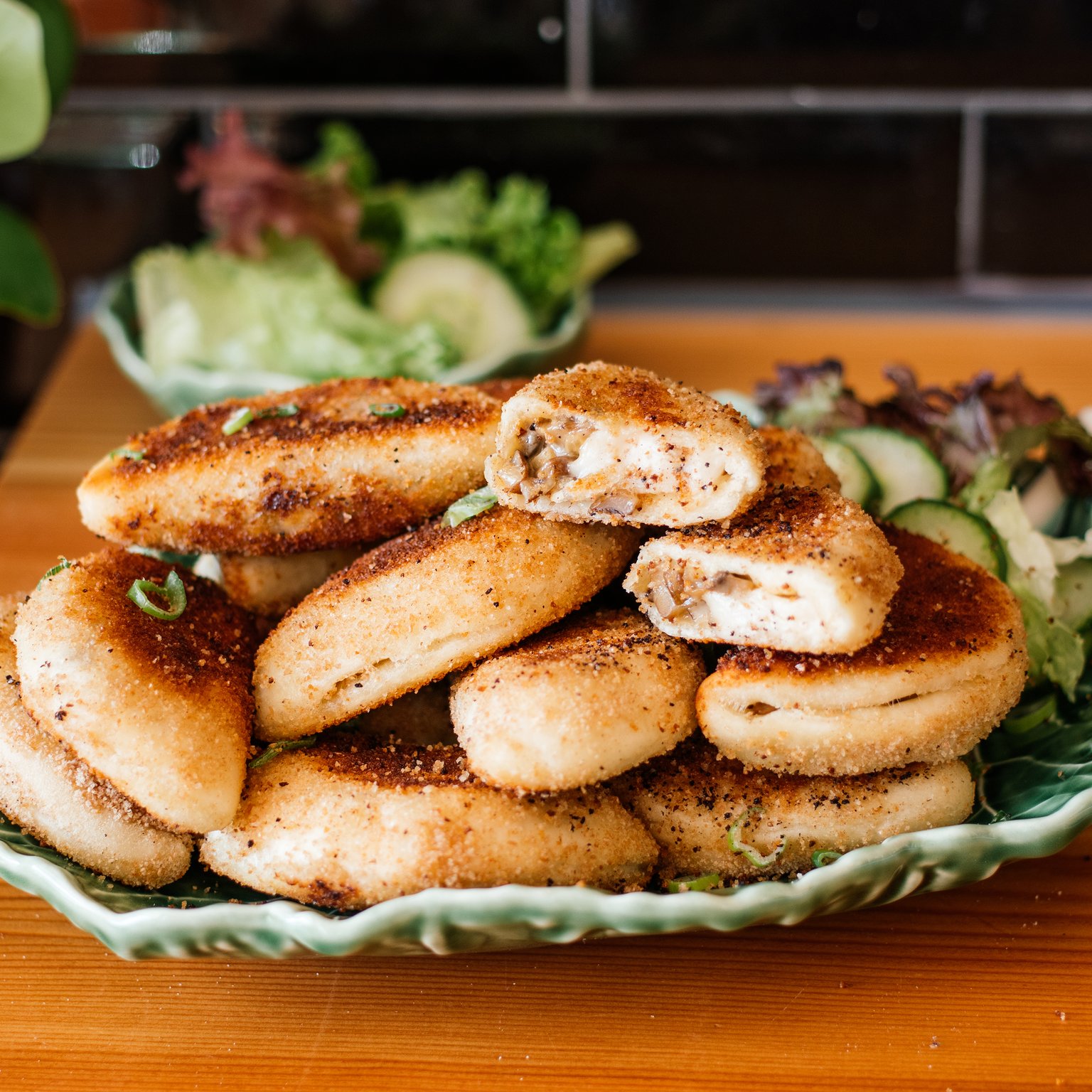 Vegane Champignon-Mozzarella-Plätzli