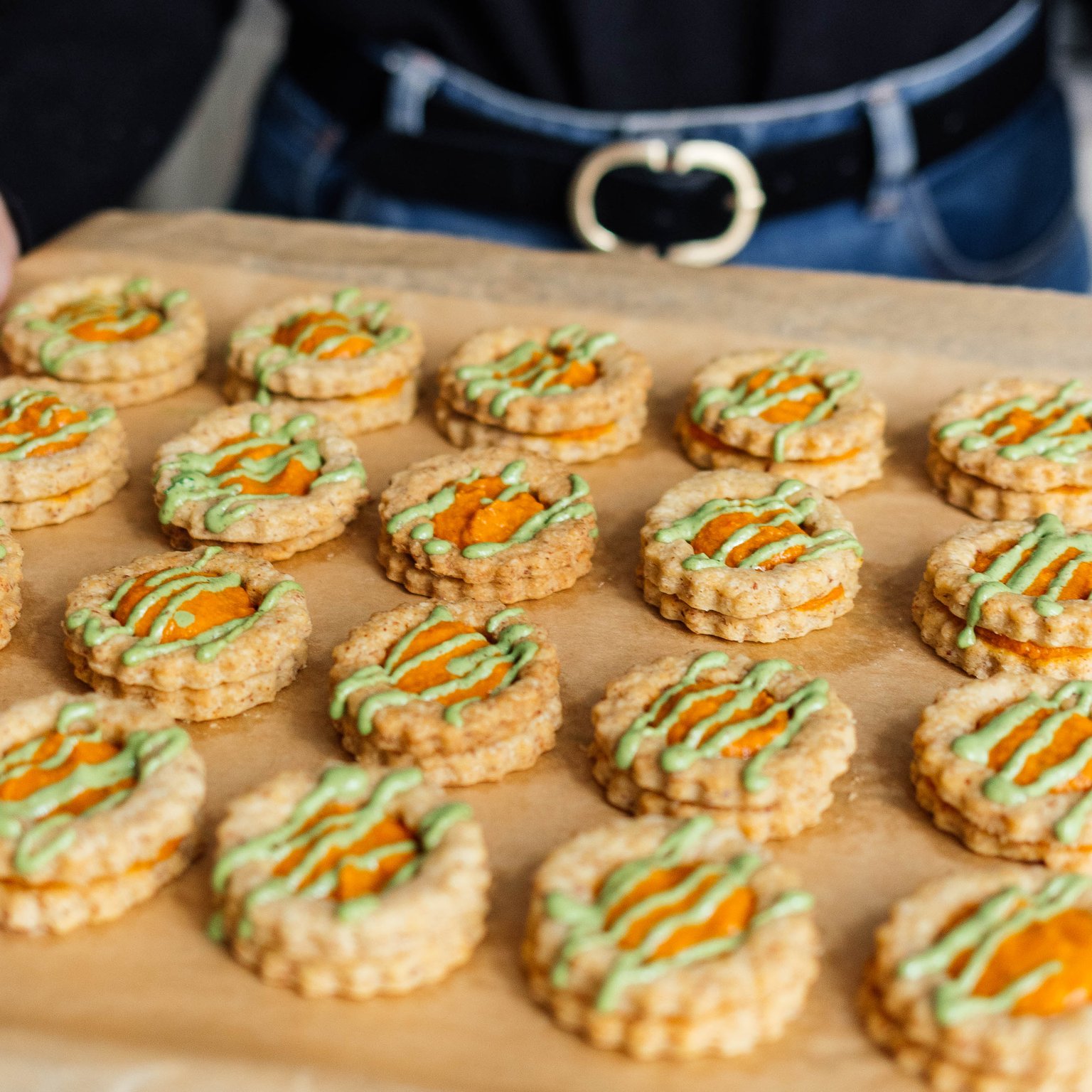 Savory Vegan Linzer Cookies