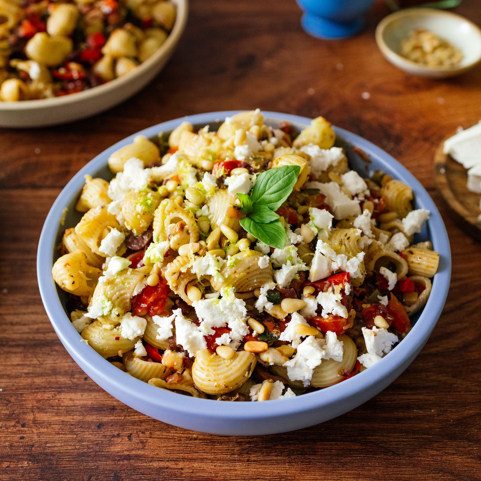 Veganer Nudelsalat à la Ratatouille