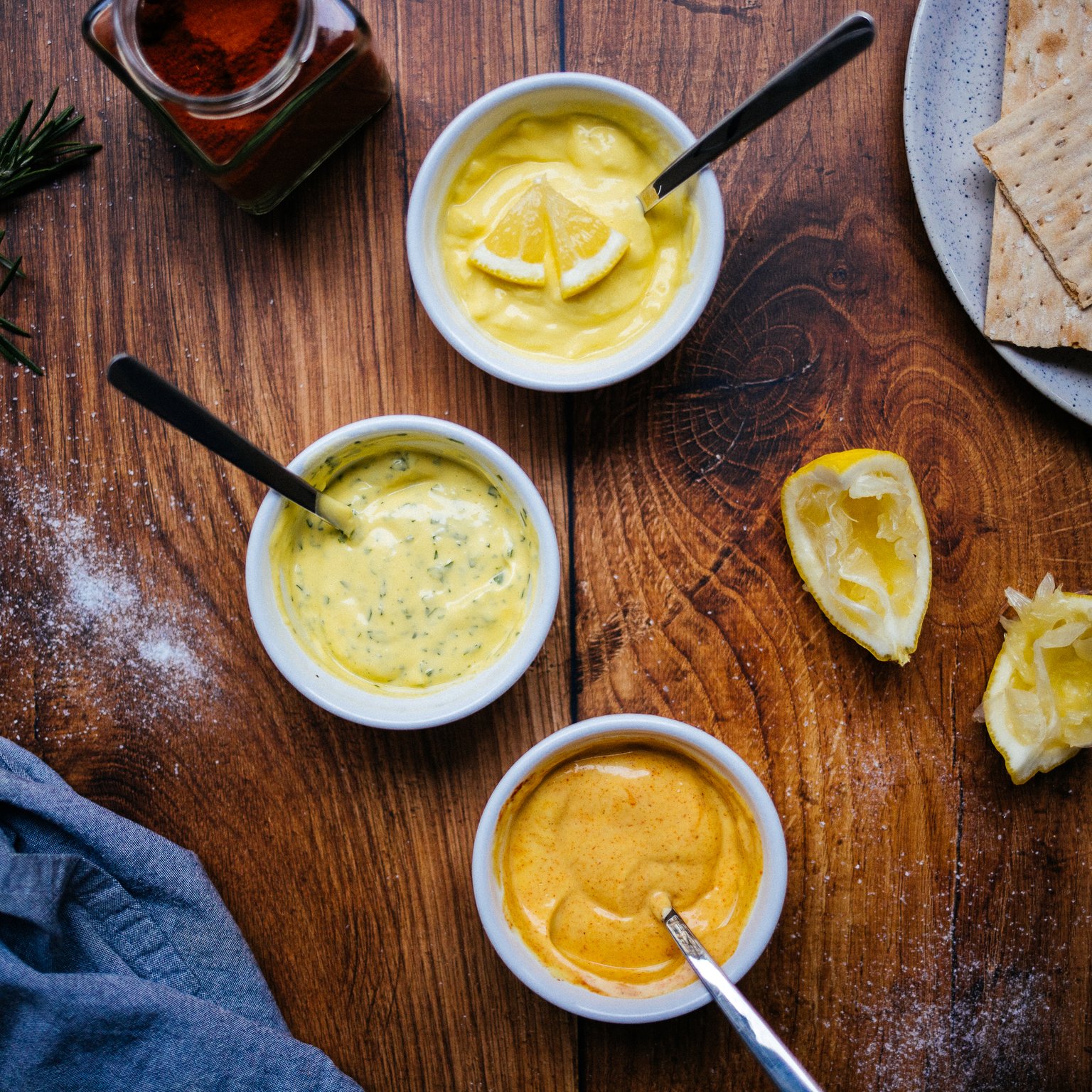 Selbstgemachte vegane Aioli