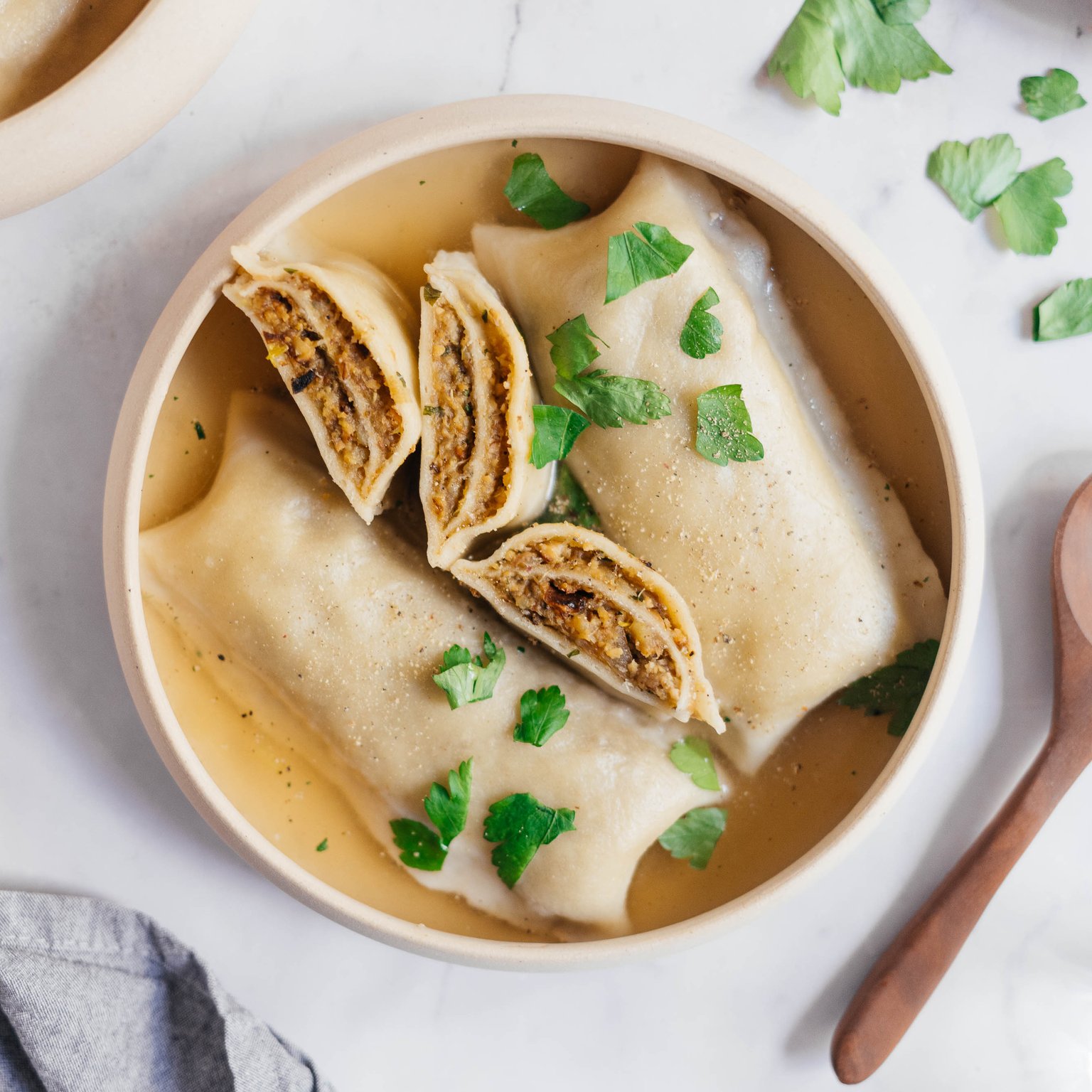 Vegan Maultaschen with Vegetable Filling (Swabian Pasta Pockets)