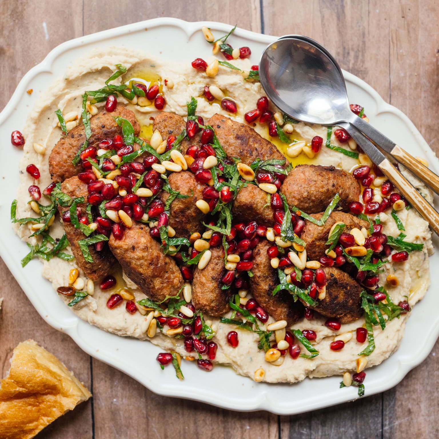 Vegan Kofta on Mashed White Beans
