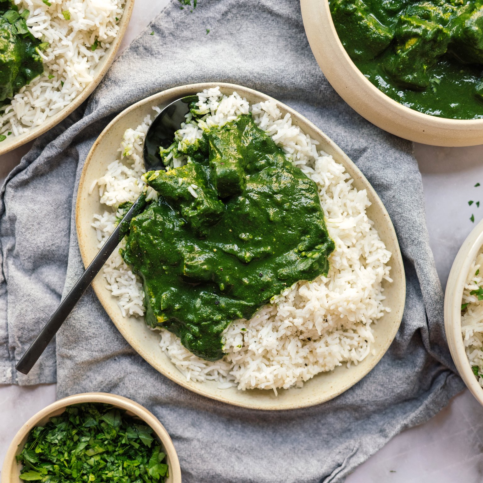 Vegan Palak Paneer