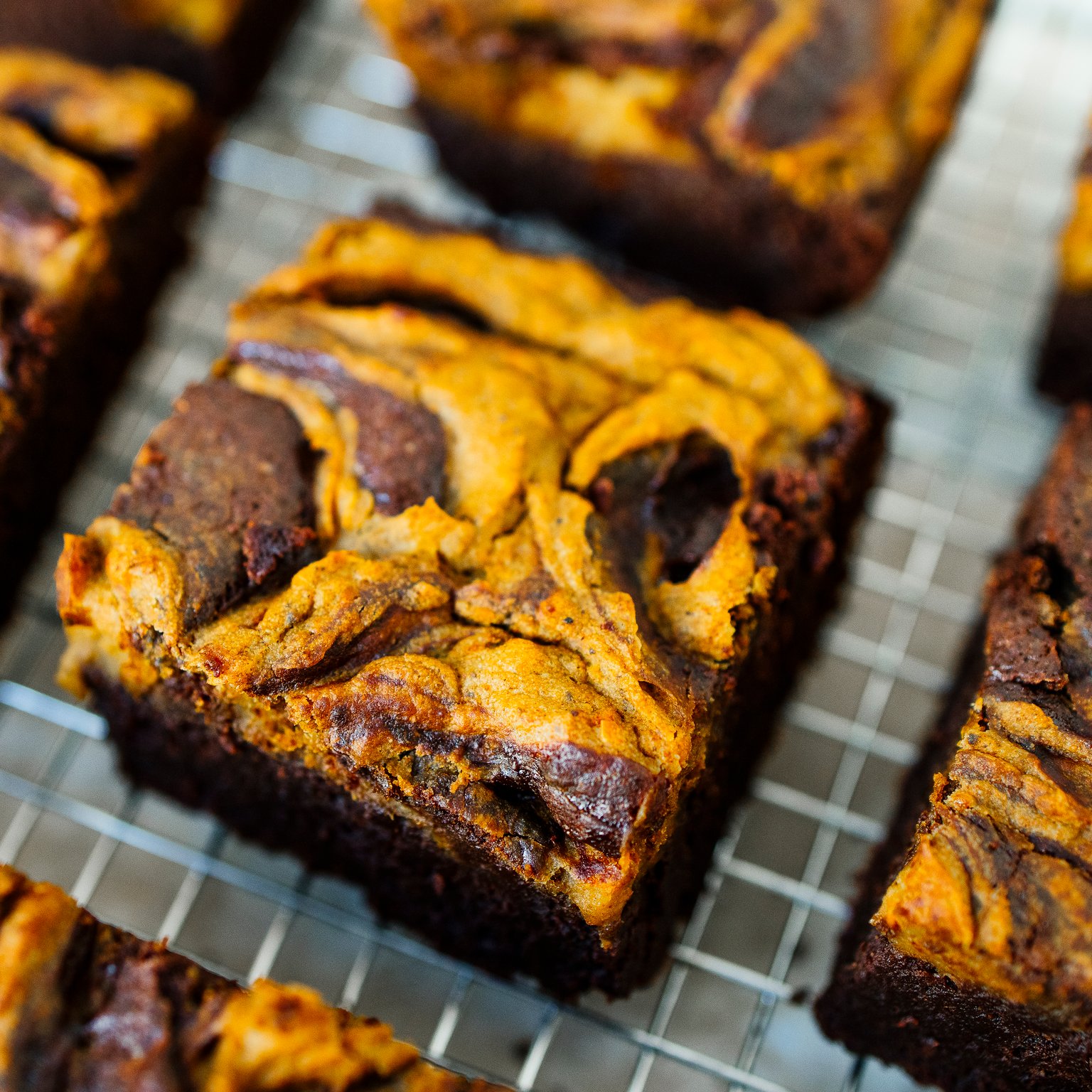 Vegane Kürbisbrownies
