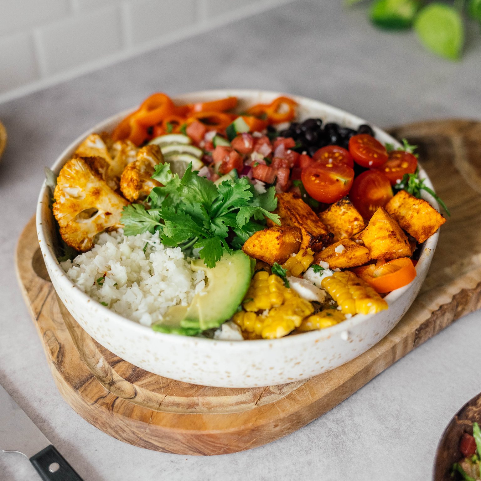 Burrito Bowl with Watermelon Salsa