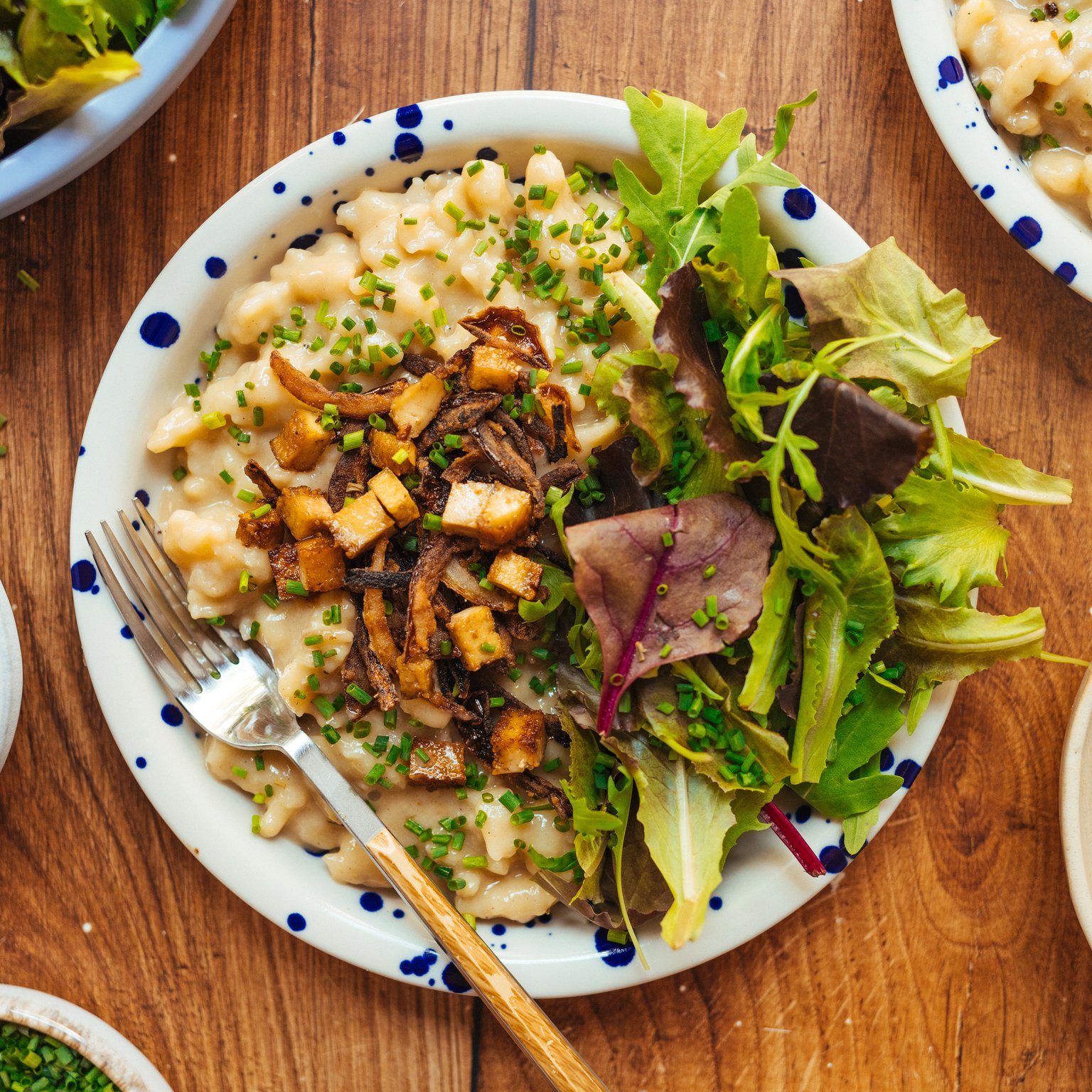Vegane Käsespätzle