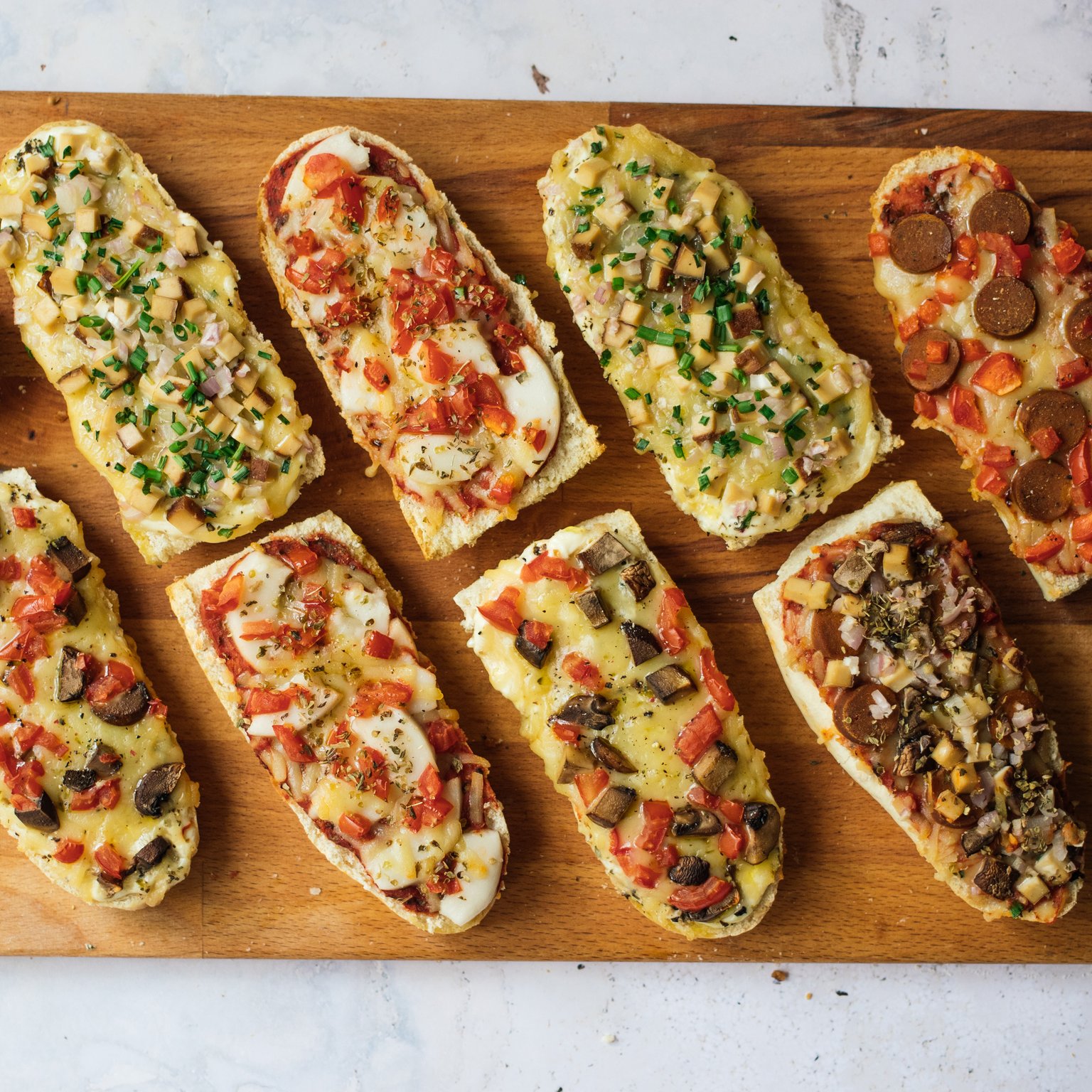 Vegan French Bread Pizza
