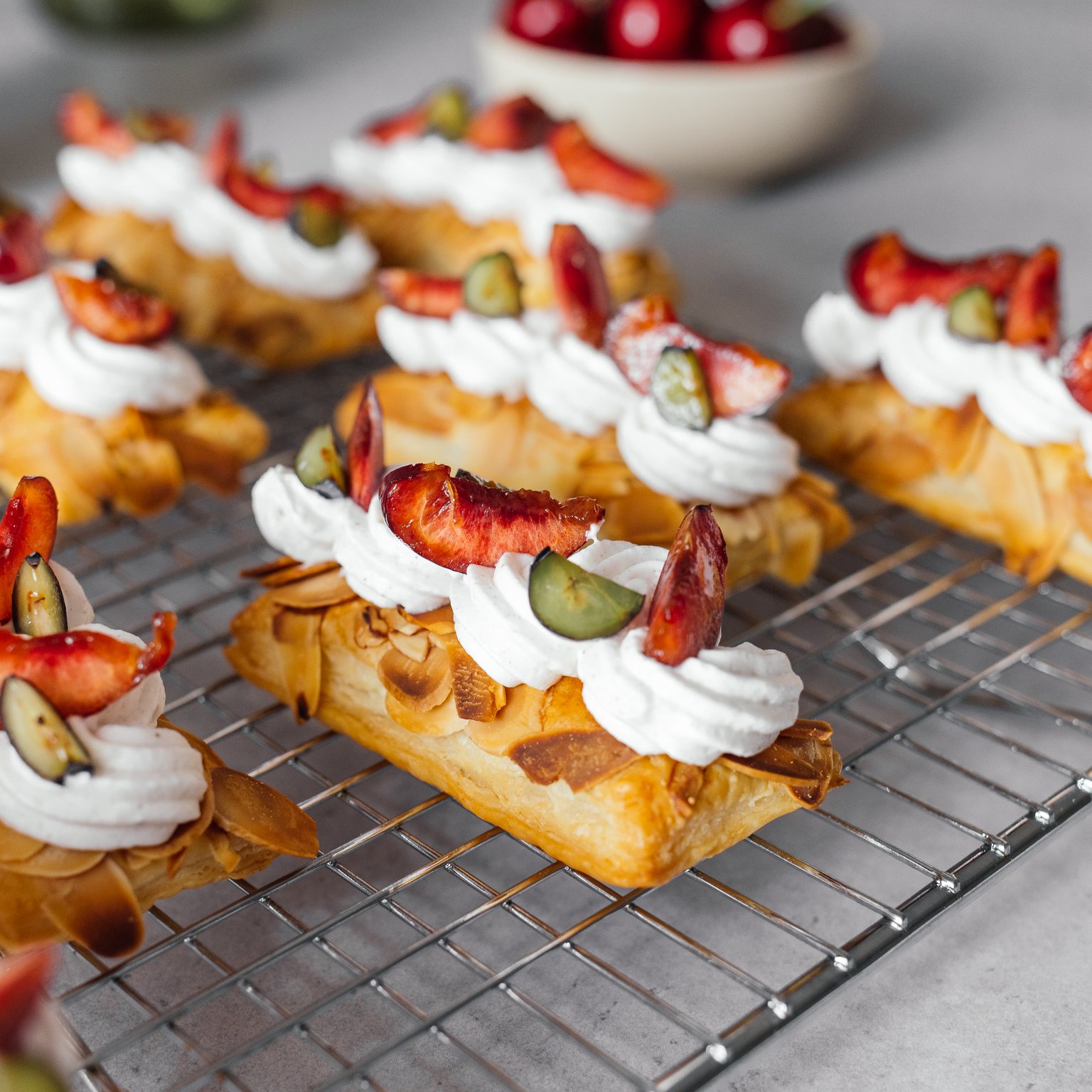 Schnelle vegane Kirschhäppchen