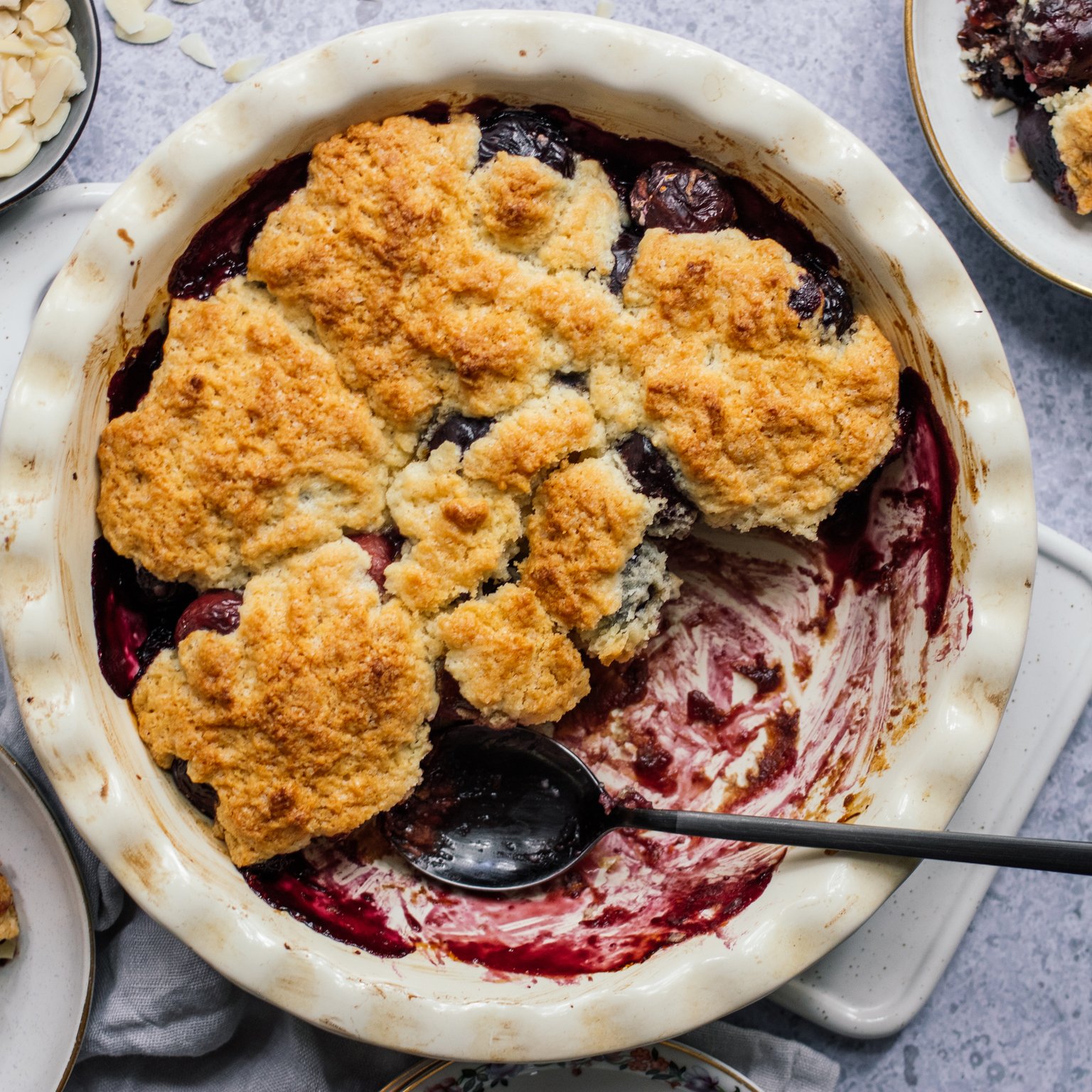 Vegan Cherry Cobbler