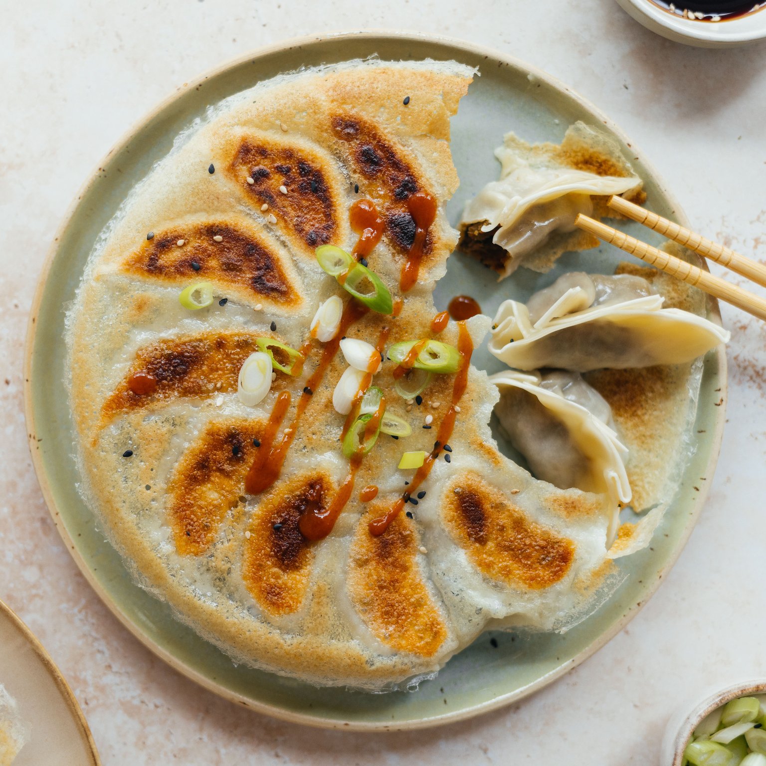 Vegan Crispy Skirt Potstickers