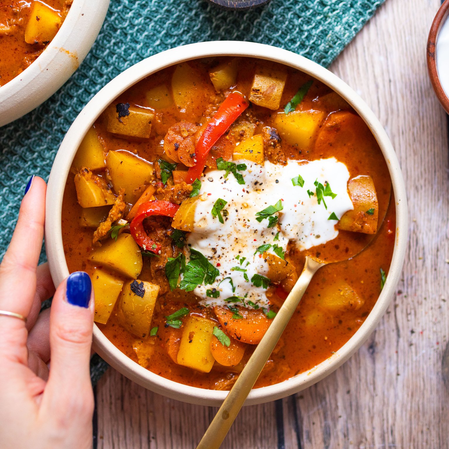 Vegane Gulaschsuppe