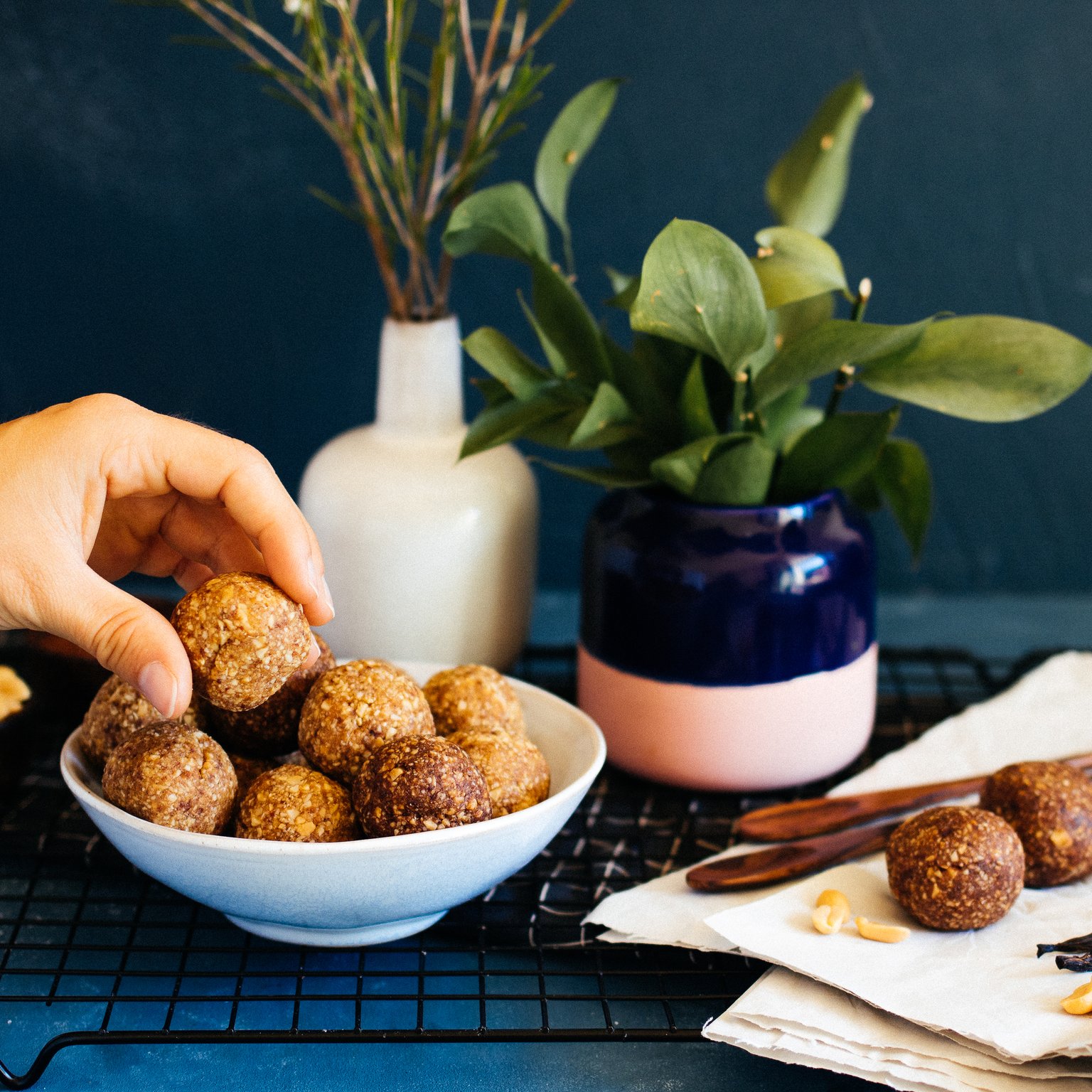 Vegan Snickers Energy Balls