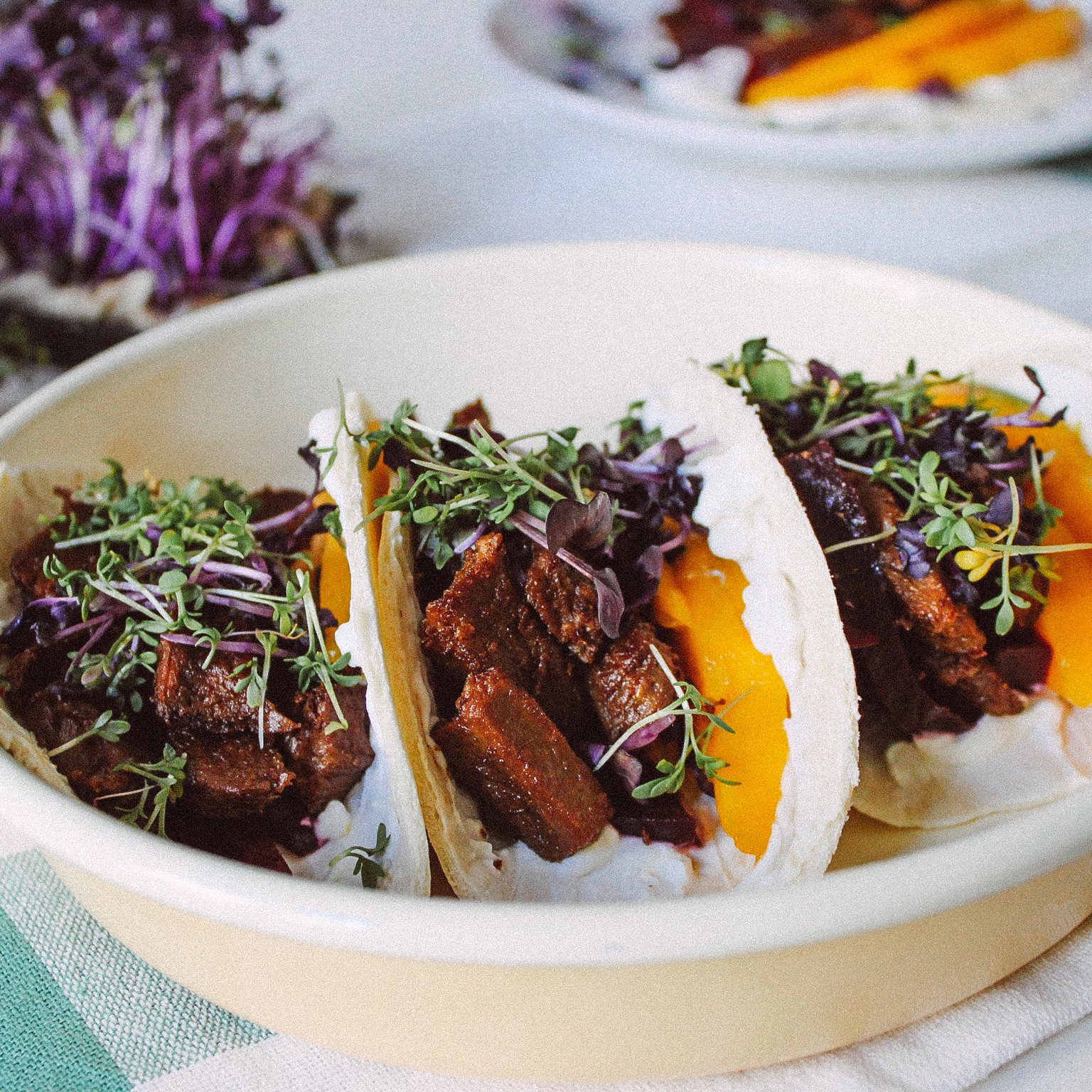 Beetroot Mango Tacos
