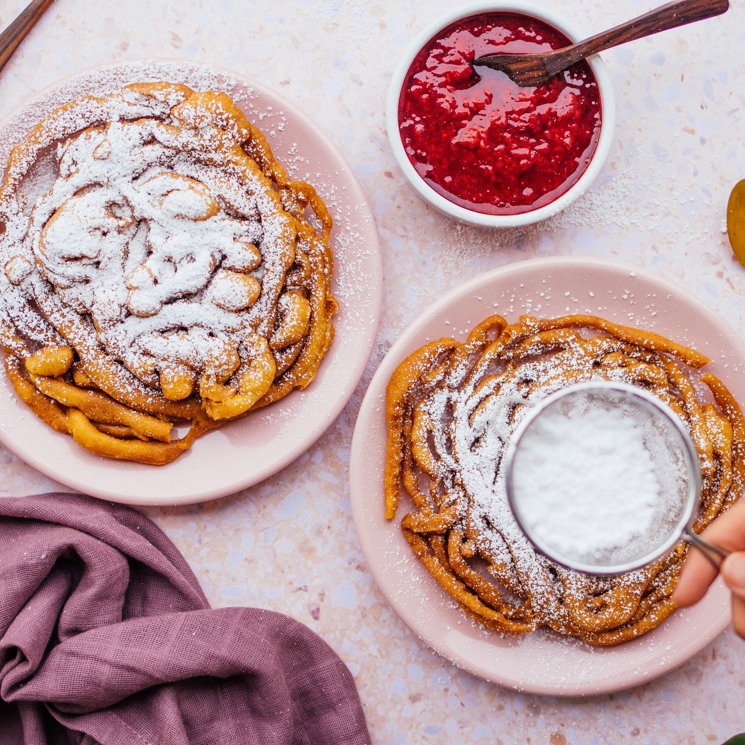 Vegane Funnel Cakes