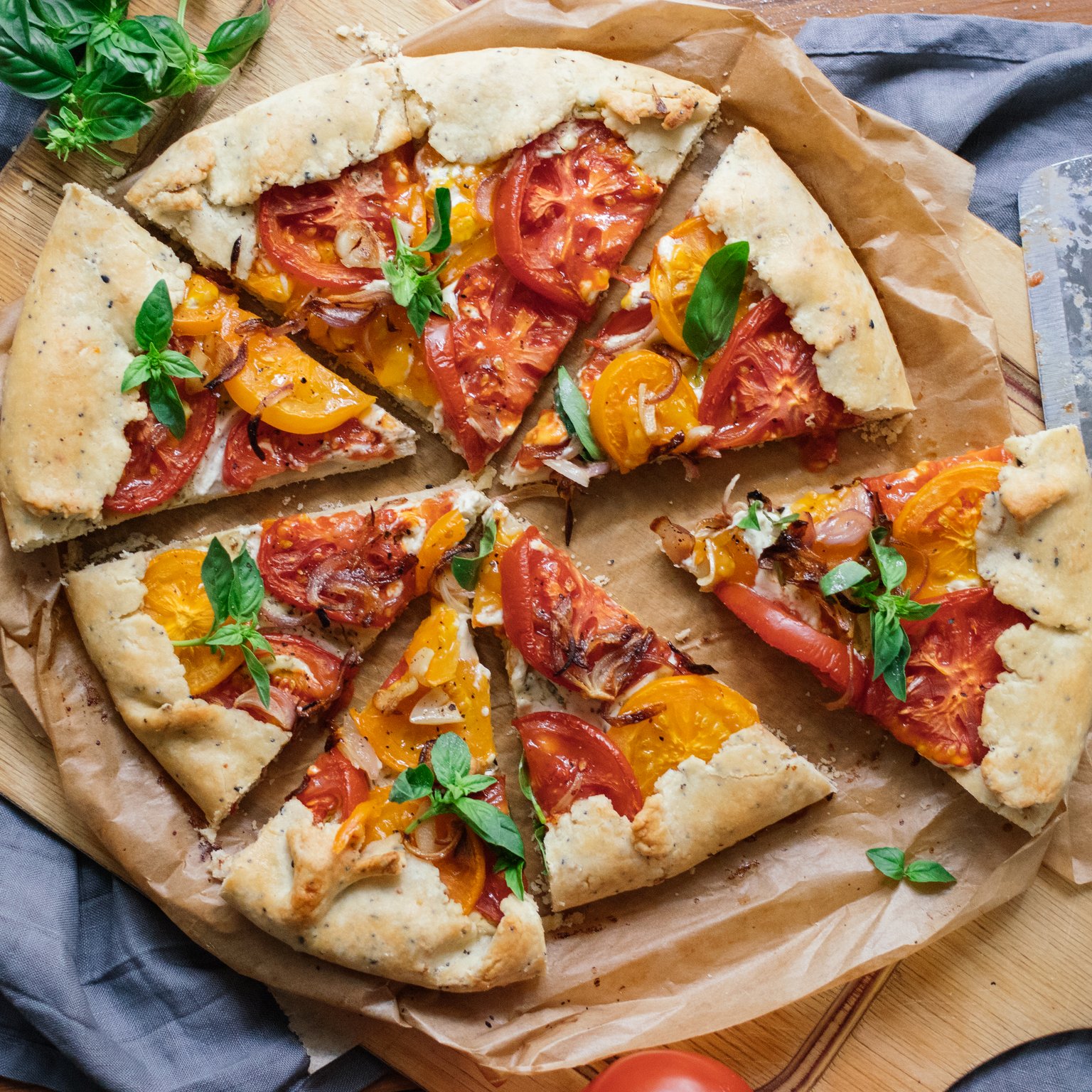 Vegane Tomaten-Galette