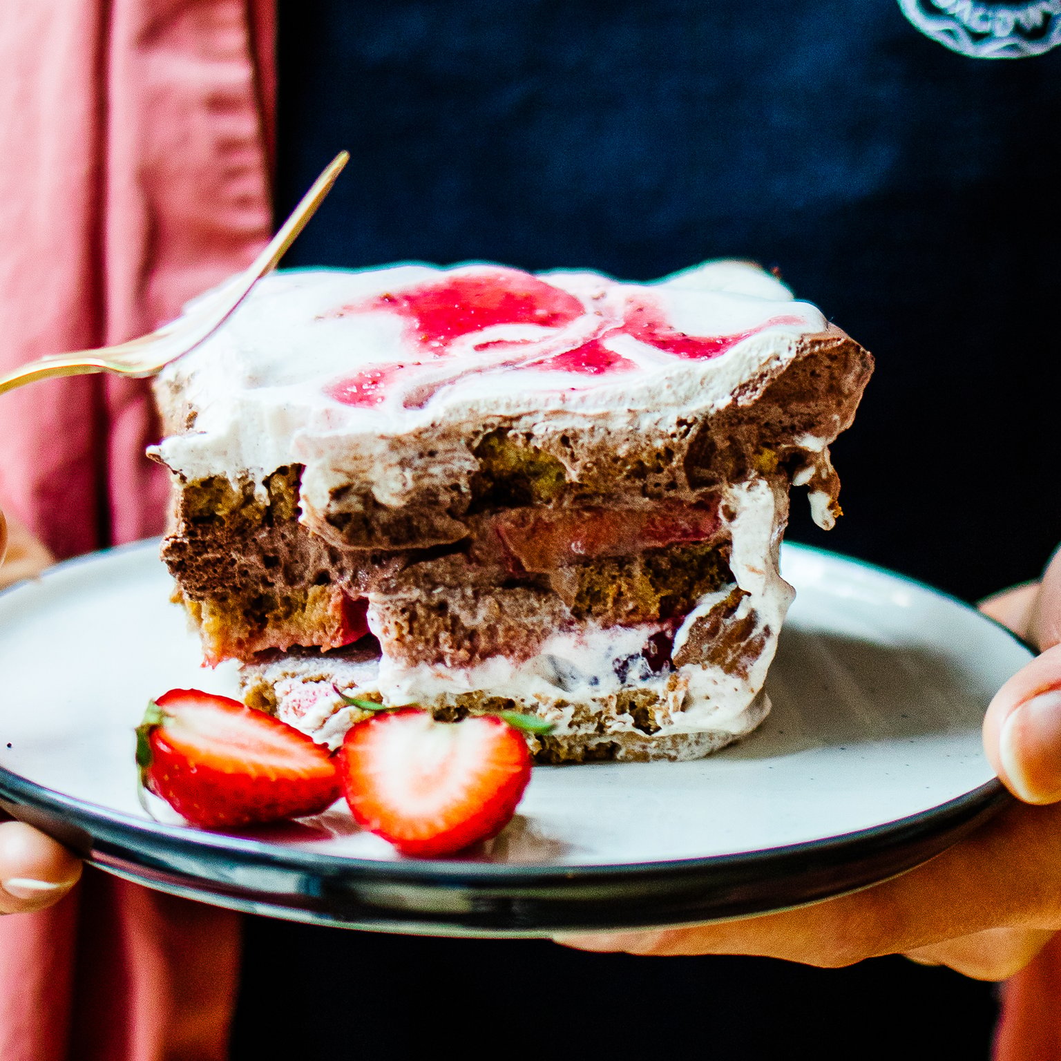 Vegan Strawberry Tiramisu