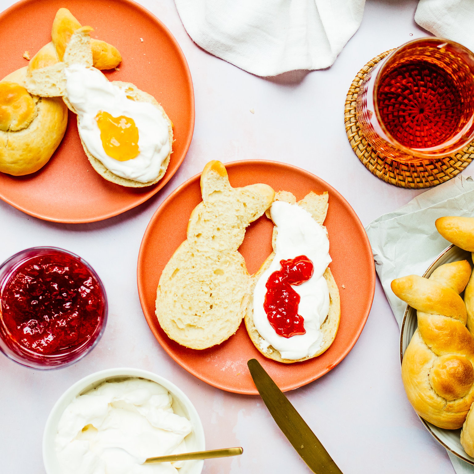 Vegan Easter Bunny Rolls