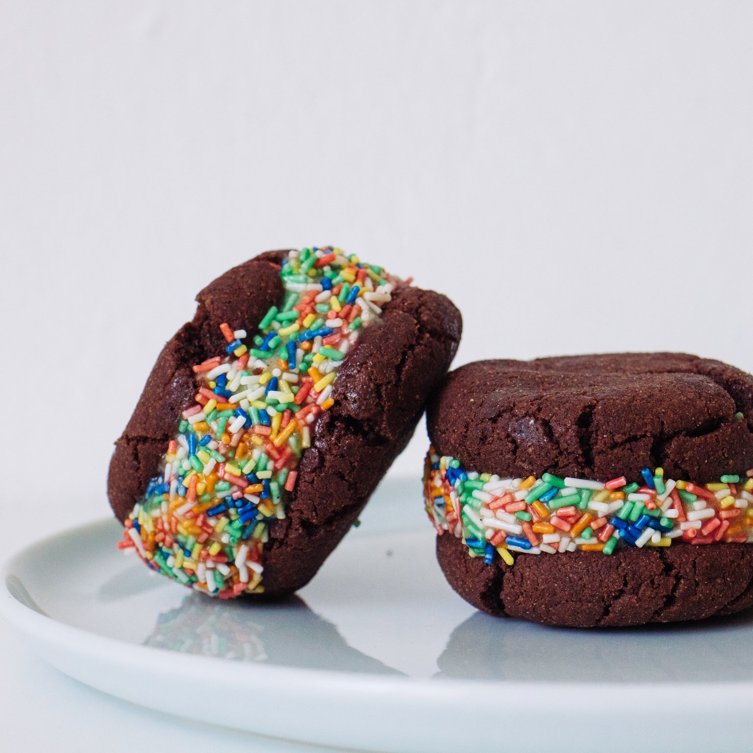 Vegan Nicecream Sandwiches with Sprinkles