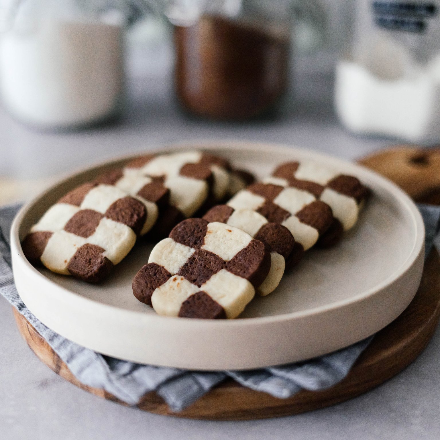 Veganes Schwarz-Weiß-Gebäck
