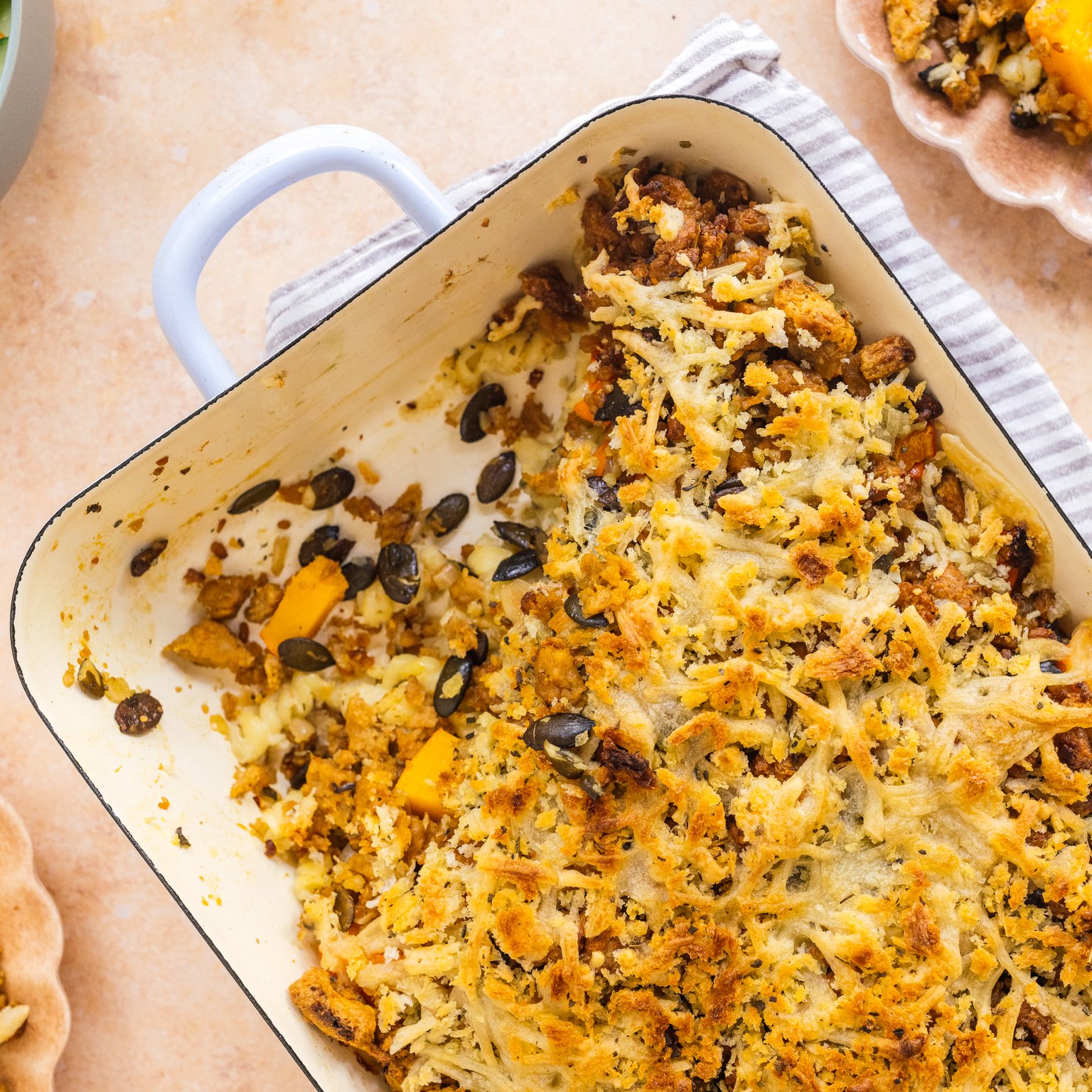 Vegan Pumpkin Casserole with Mince