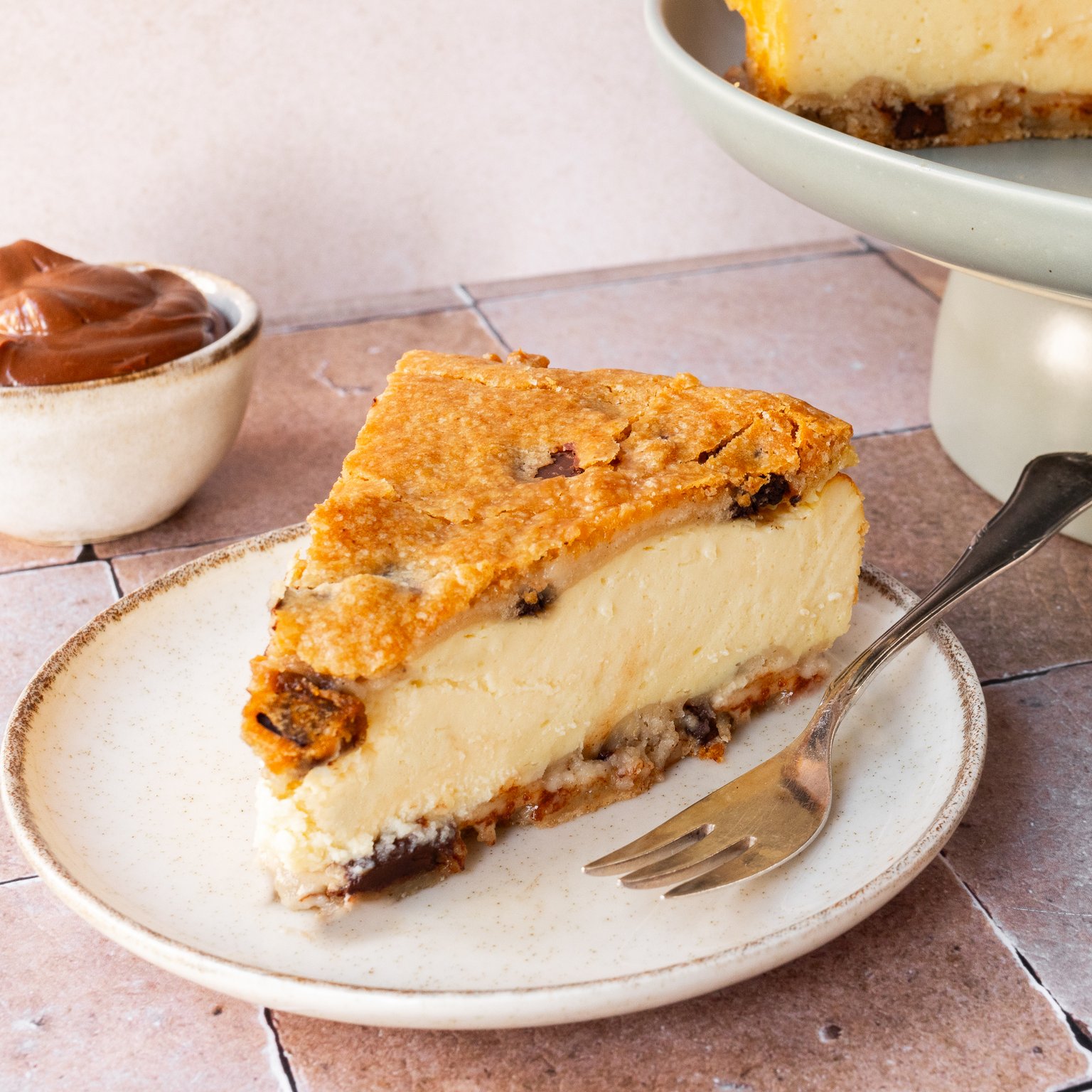 Vegan Cookie Dough Cheesecake