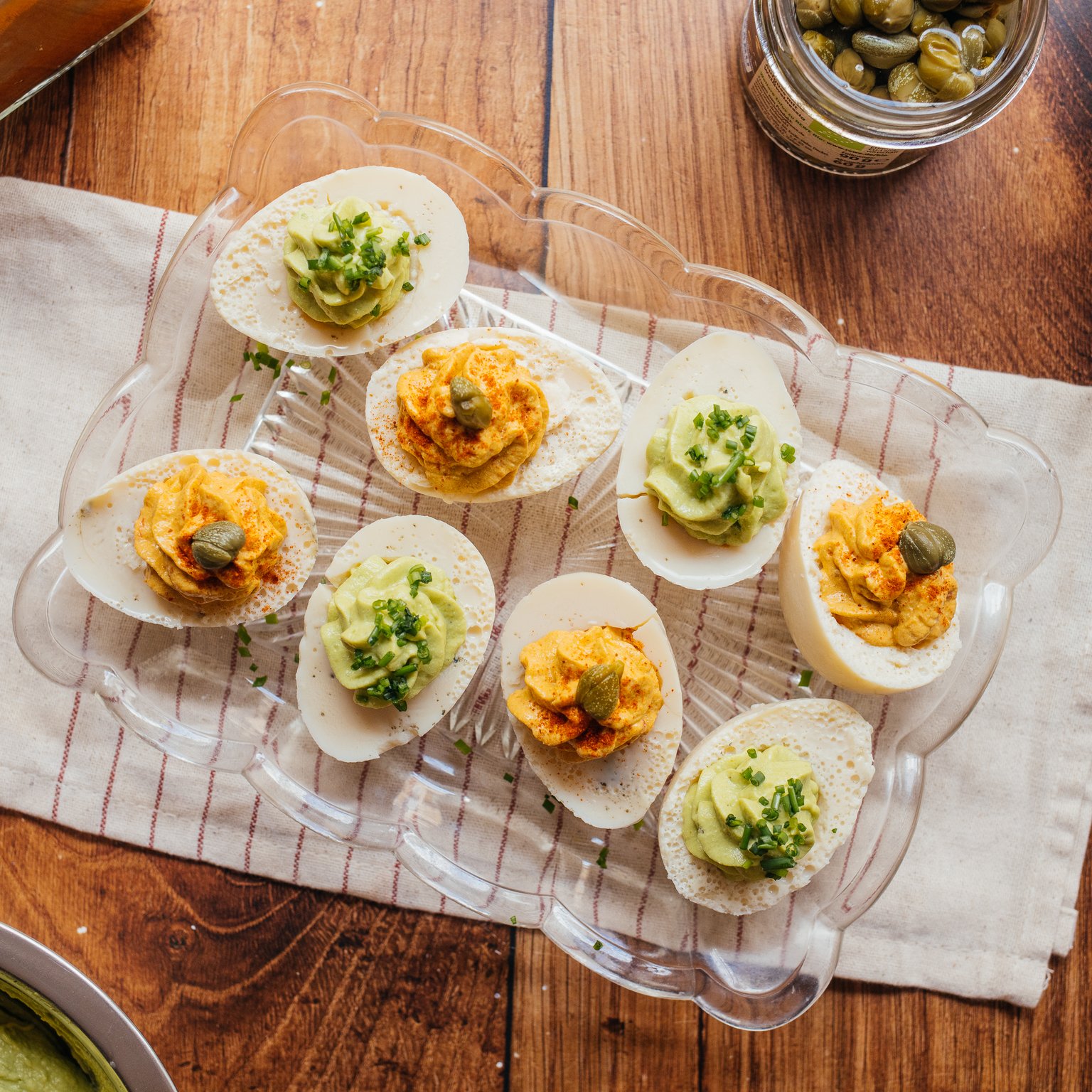 Vegan Stuffed Eggs