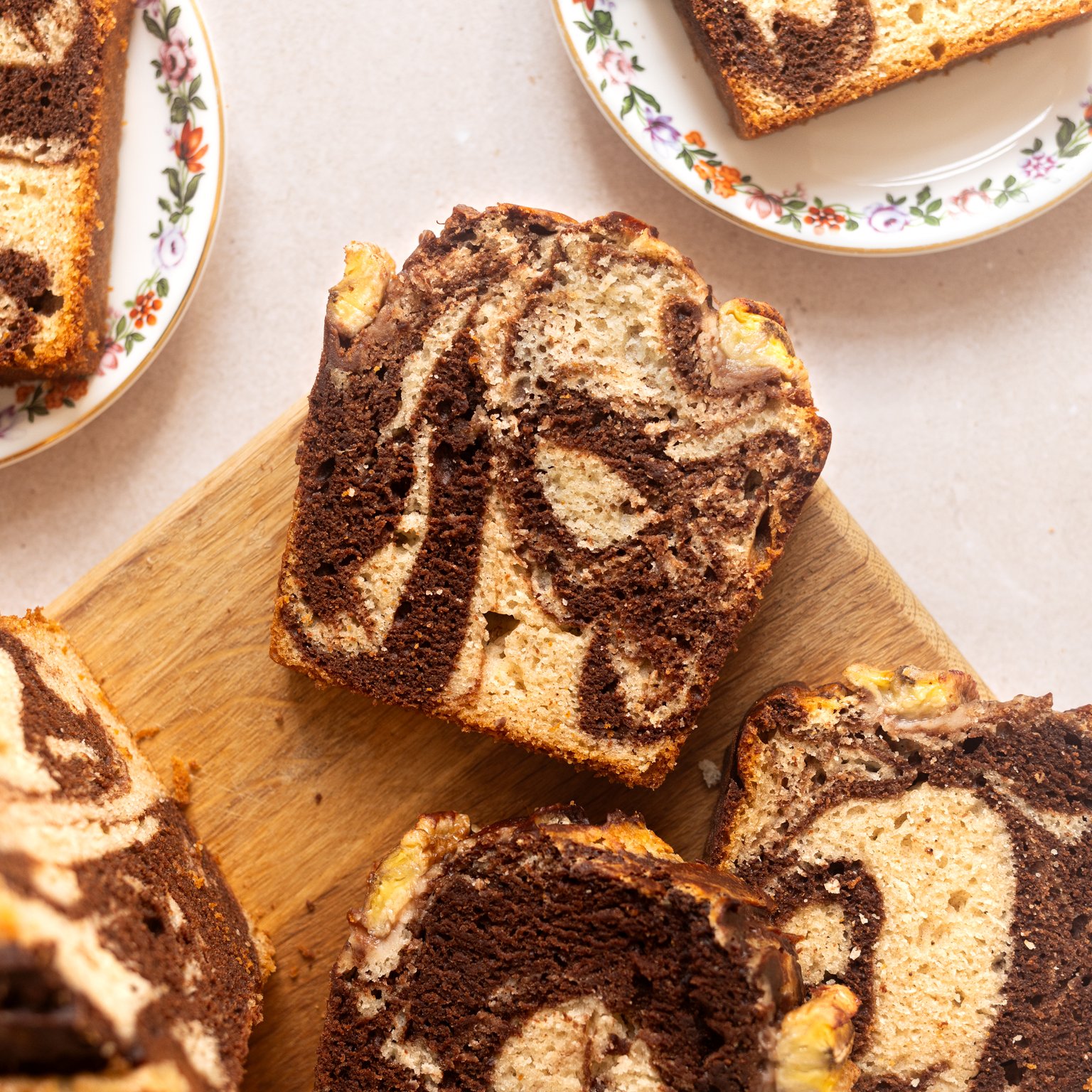 Vegan Marble Banana Bread