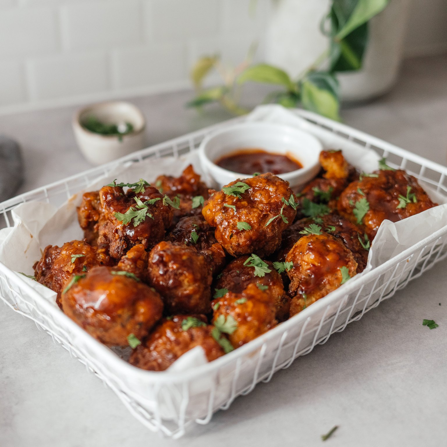 Vegan Buffalo Cauliflower Wings