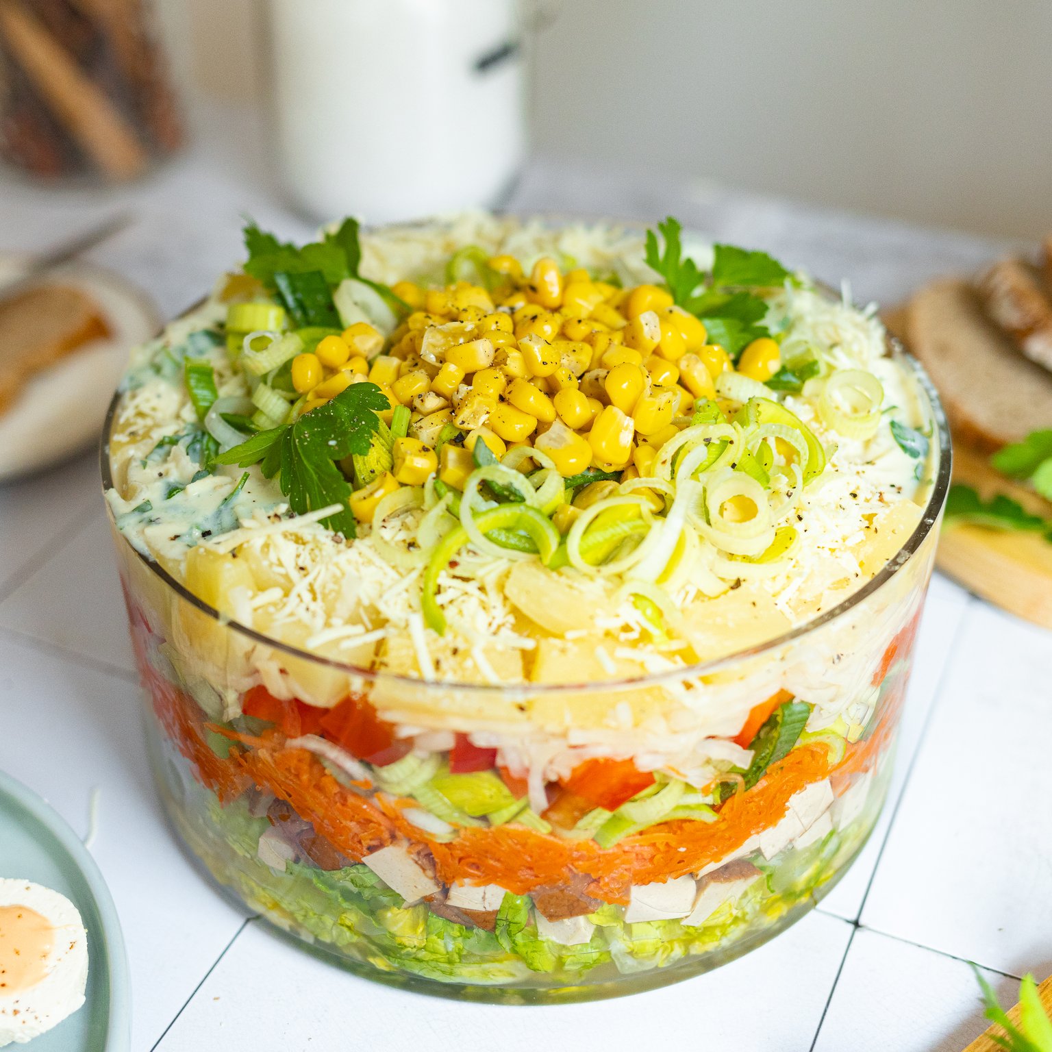 Vegan Layered Salad