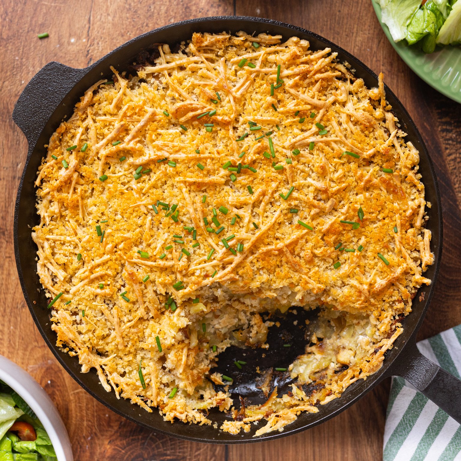 Veganer Kartoffelpuffer-Auflauf