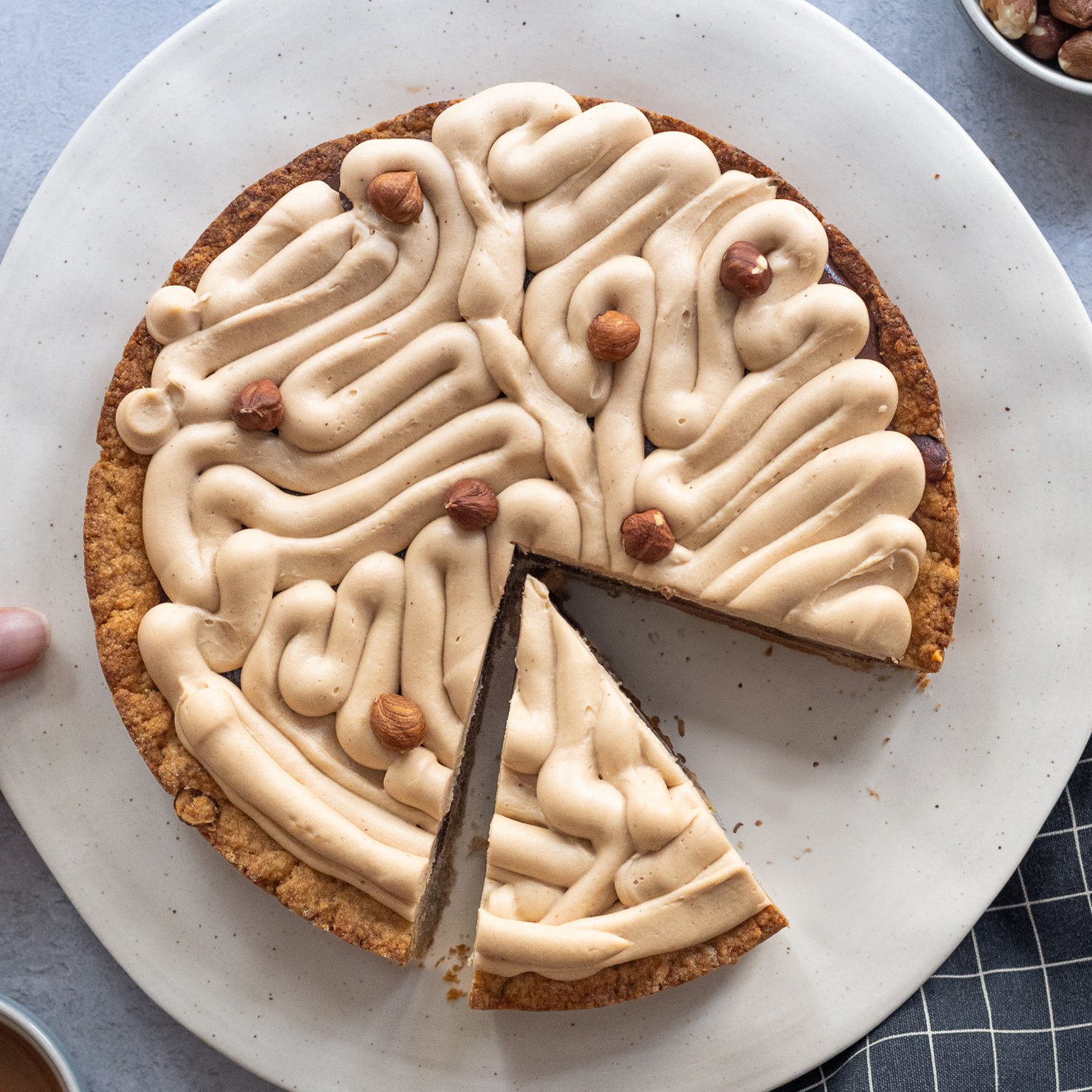 Vegane Haselnuss-Tarte