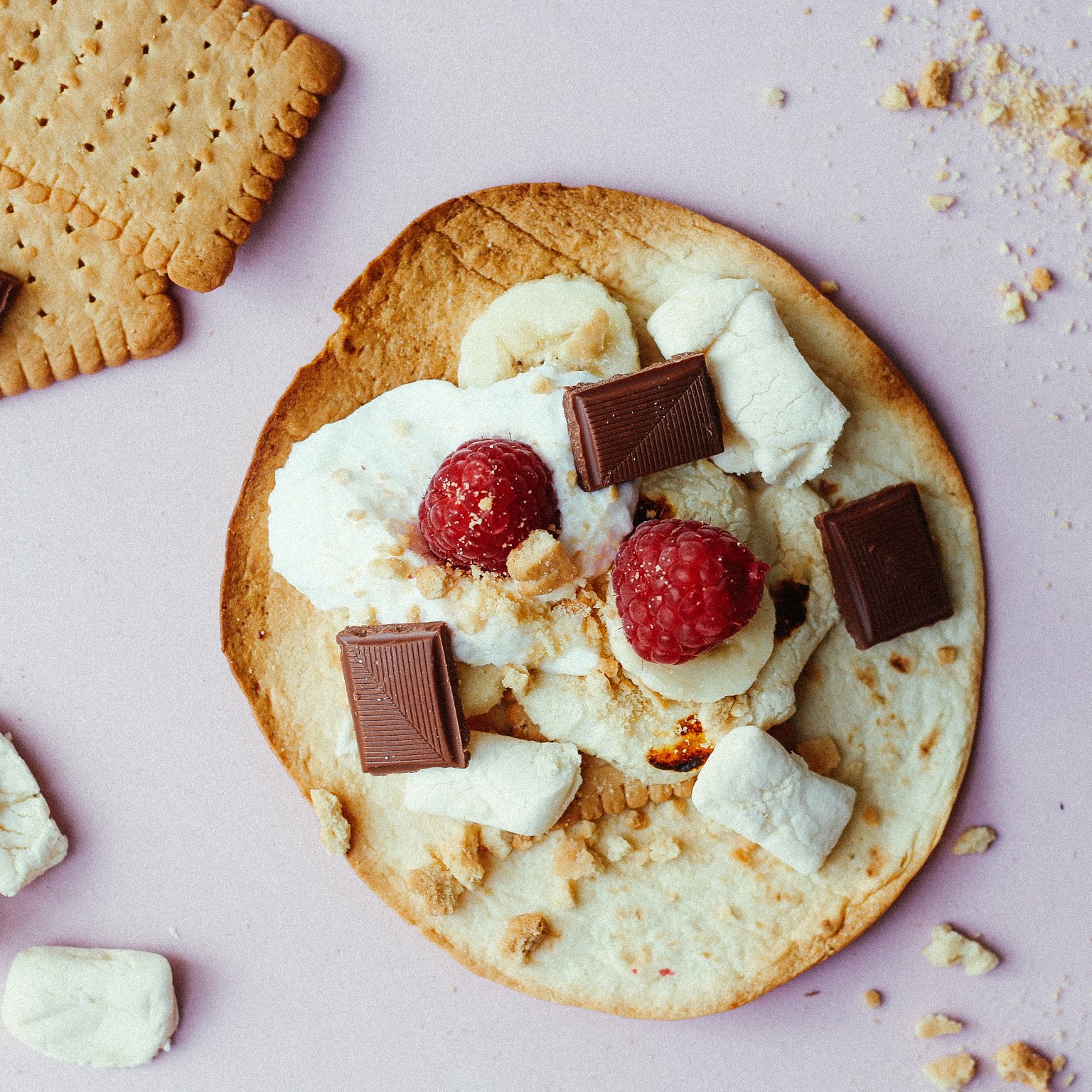 Vegan Smores Tacos