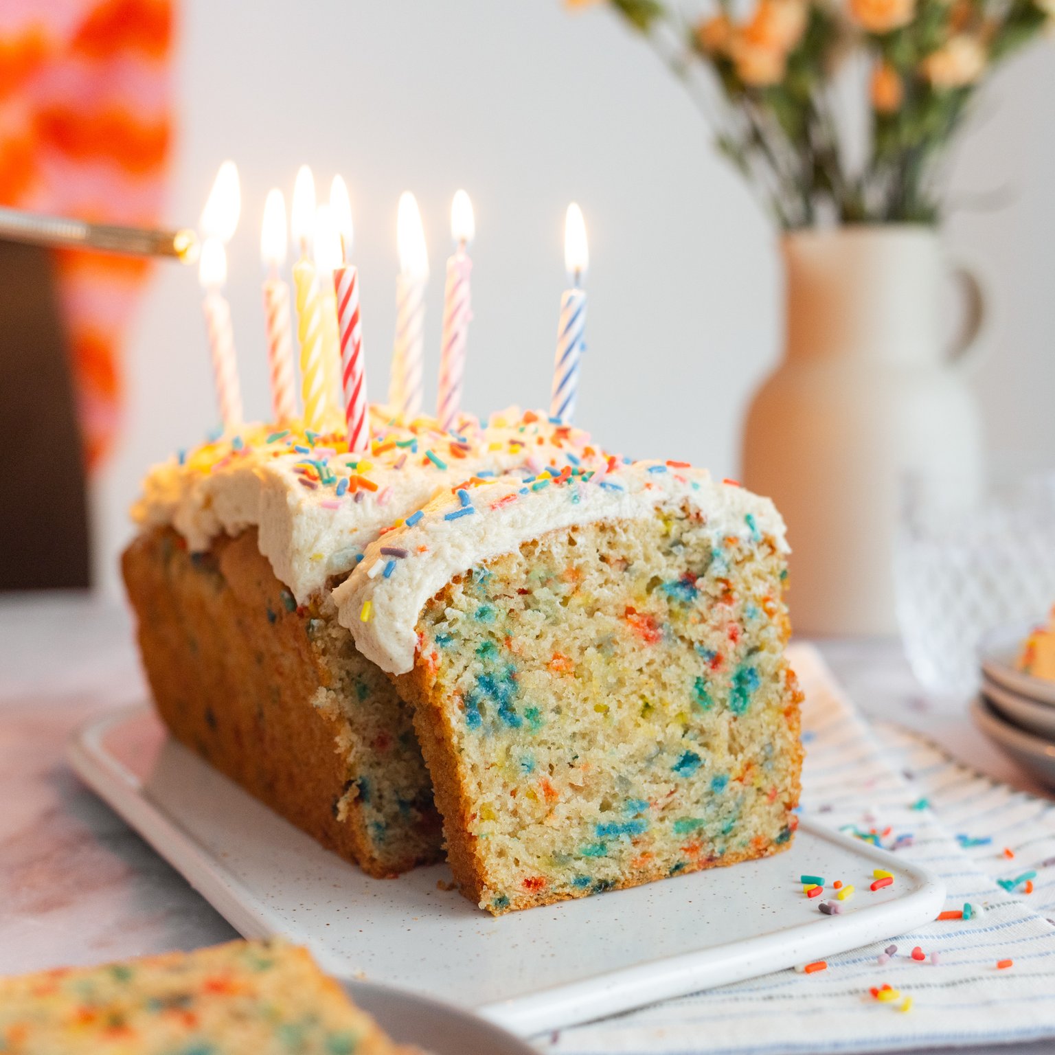Veganer Funfetti Cake