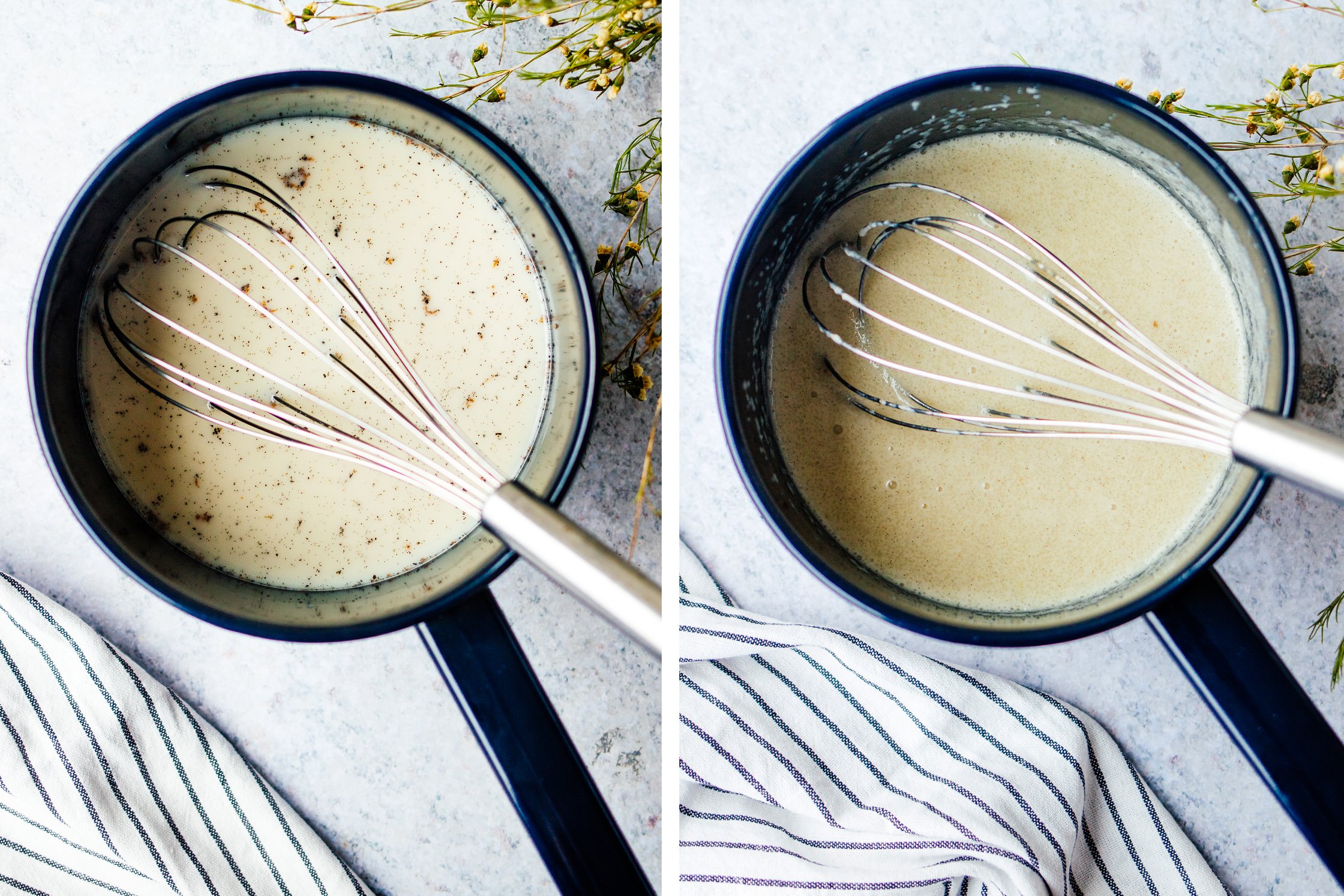 veganer Grießpudding wird gekocht