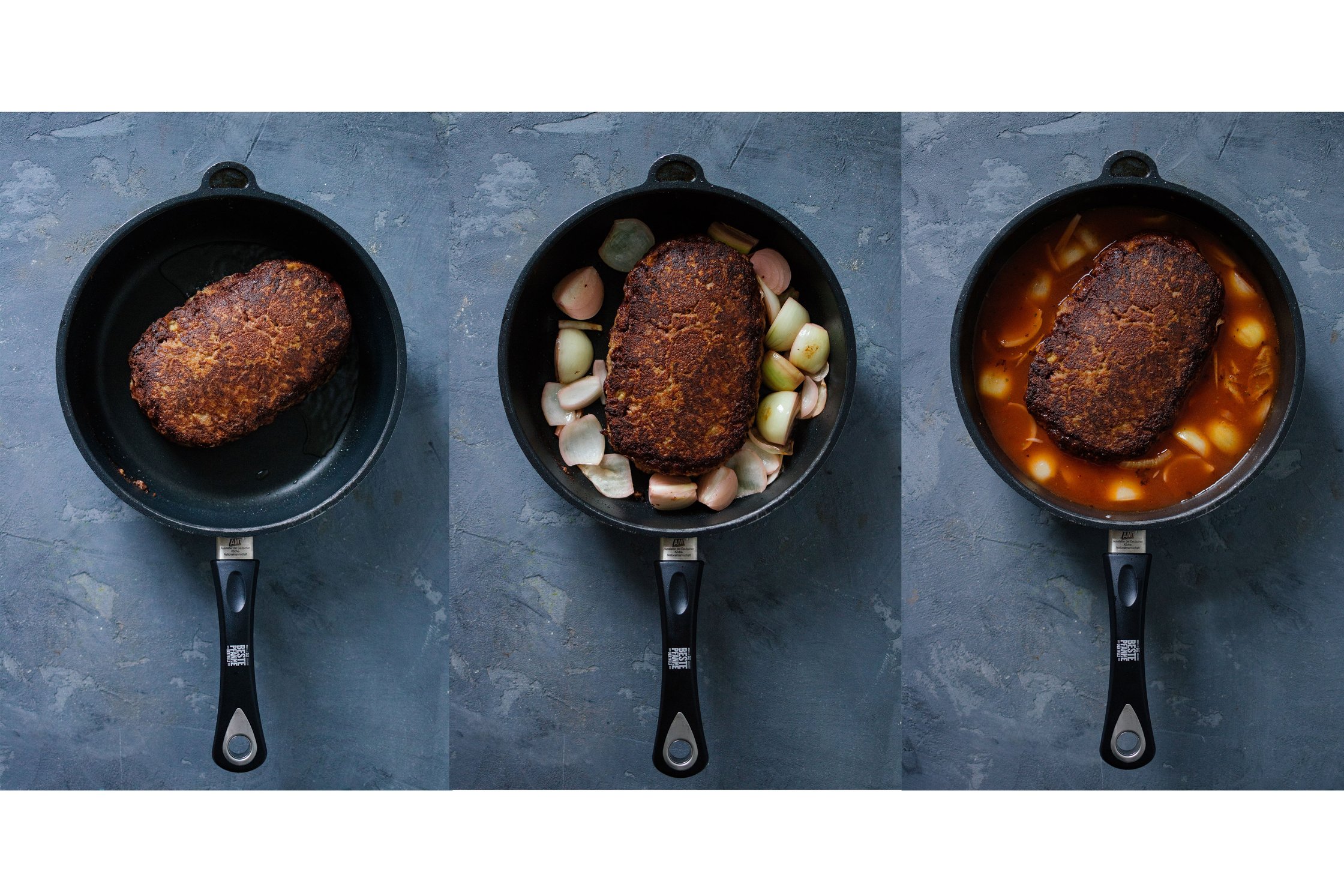 preparing the seitan roast
