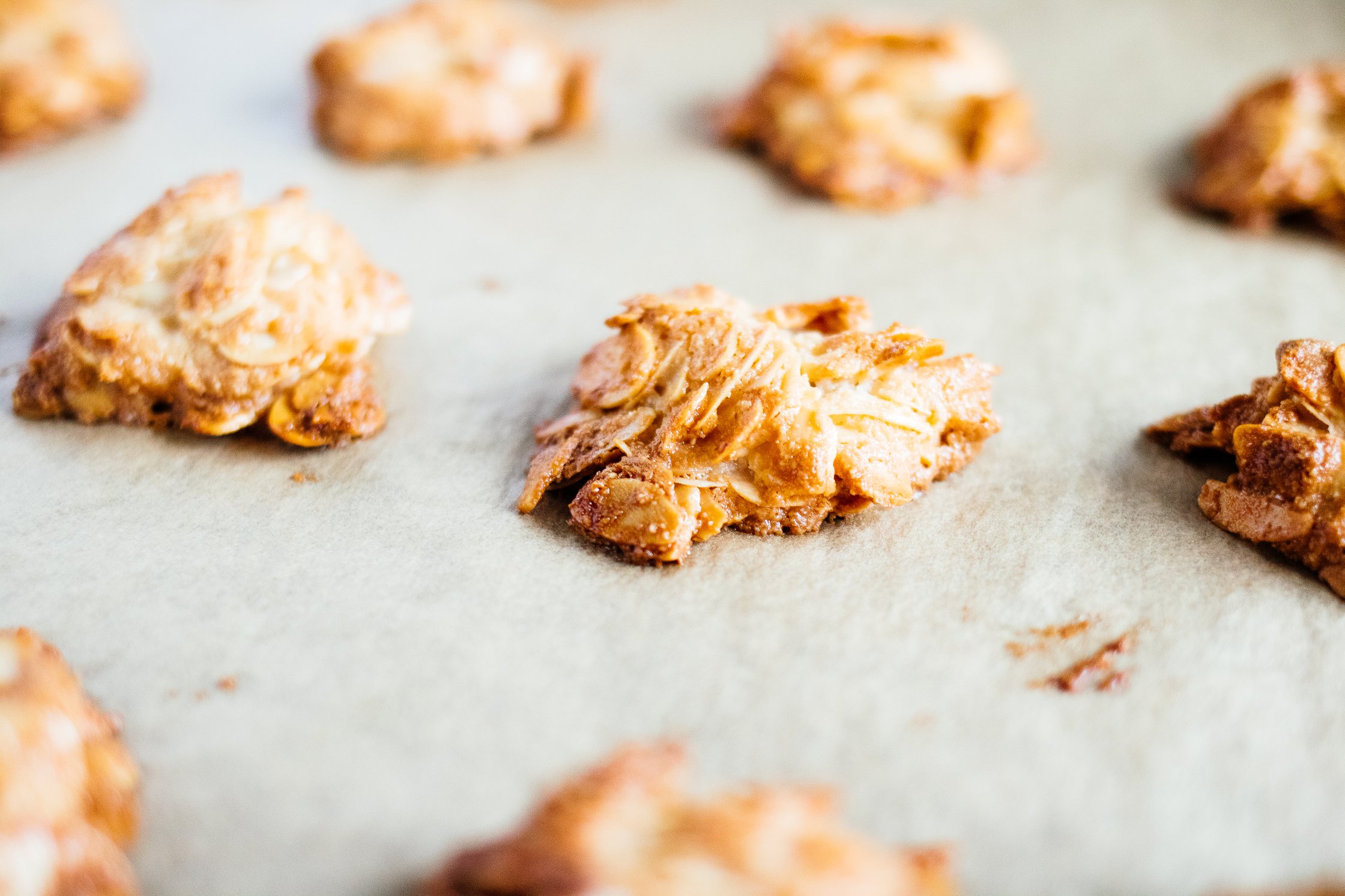 vegan florentines on a baking tray