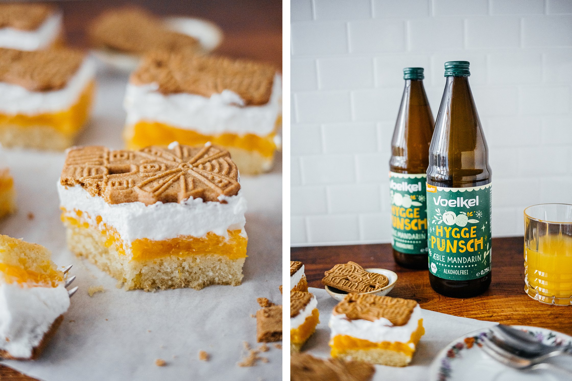 vegan tangerine slices with negus