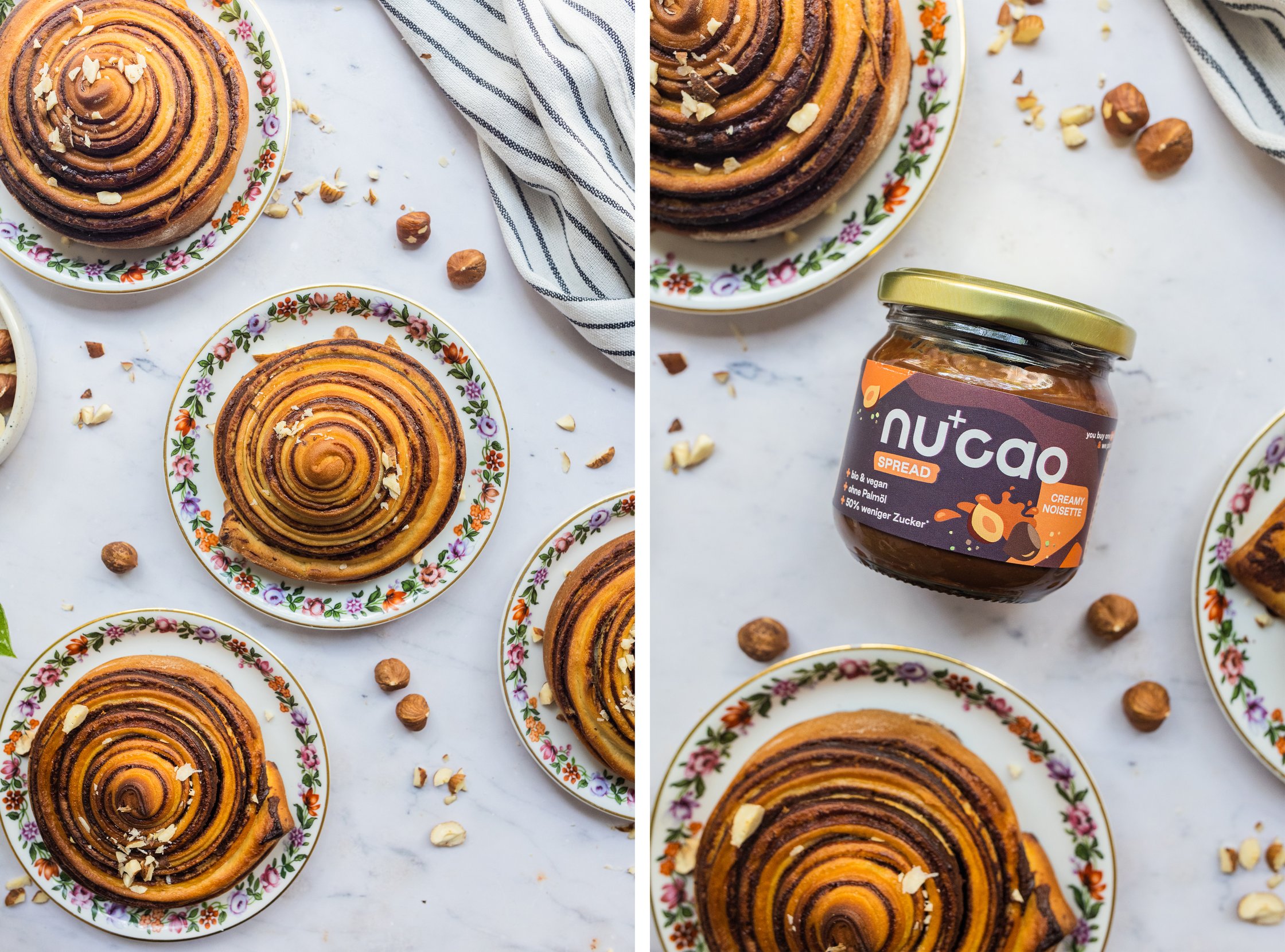 baked Vegan Chocolate Swirl Buns