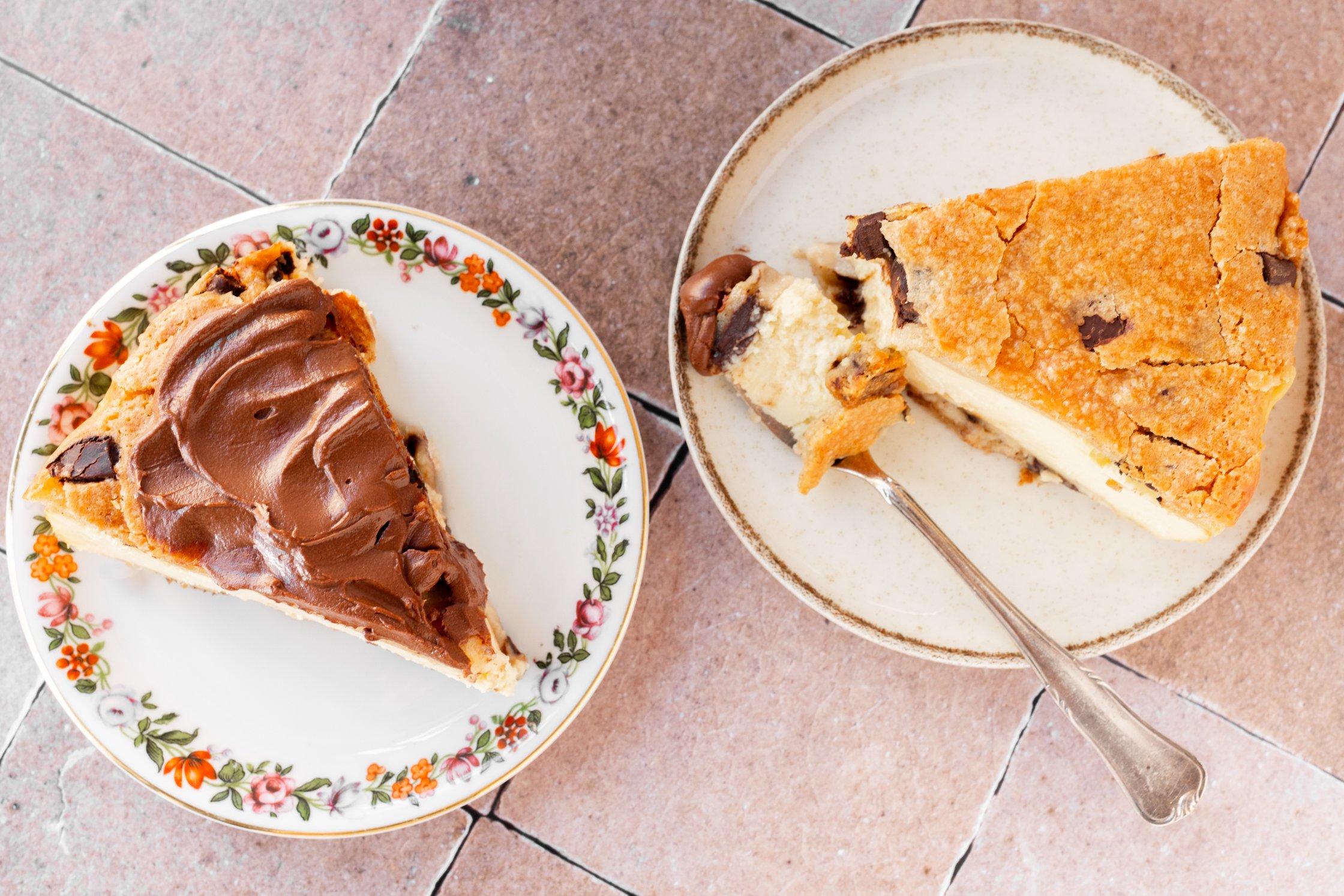 pieces of Cookie Dough Cheesecake