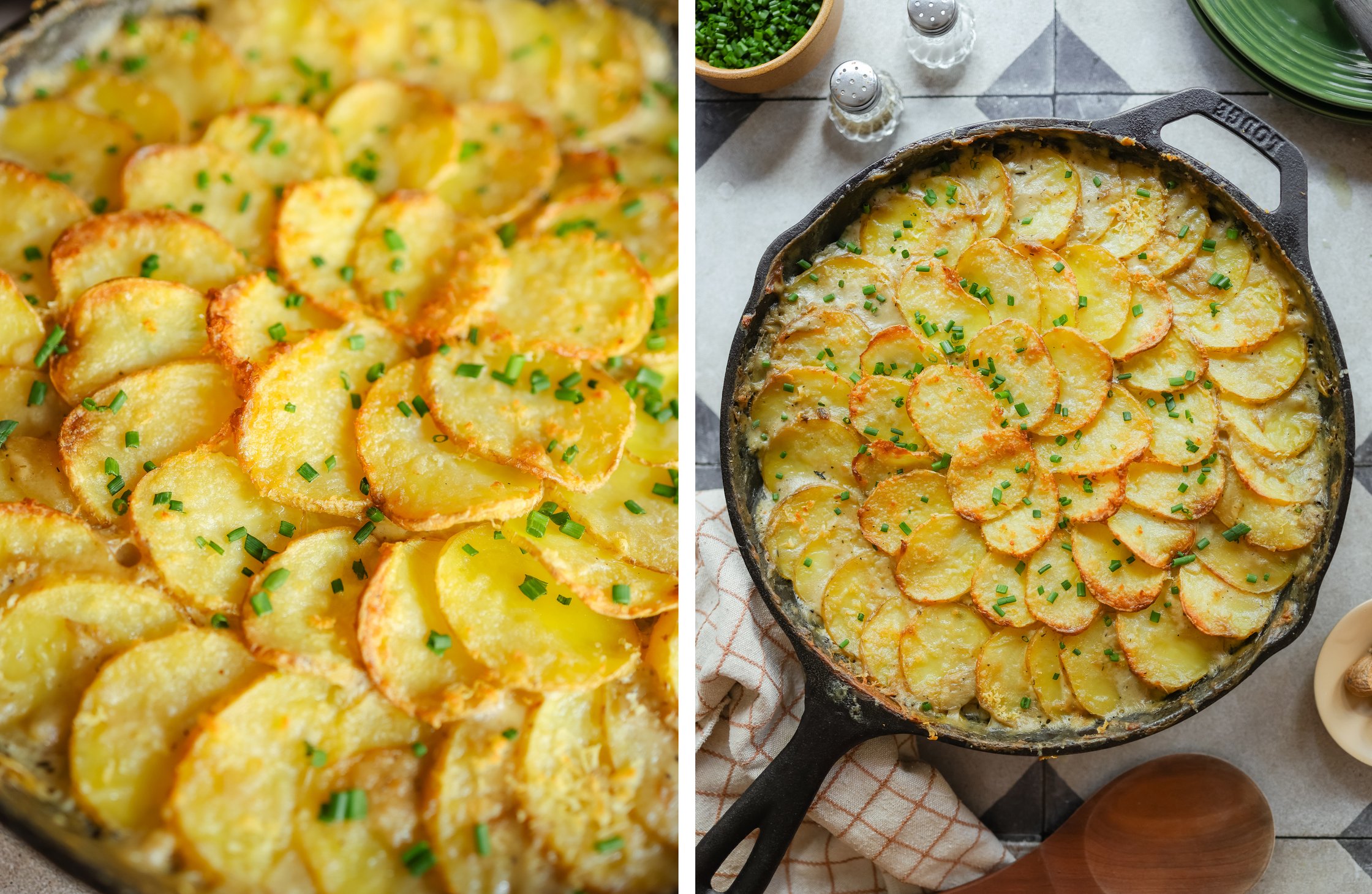 potato bake after baking