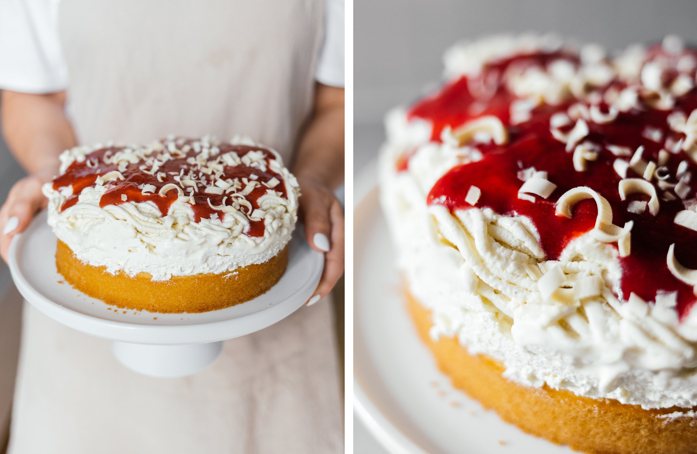 vegane Spaghettieis-Torte