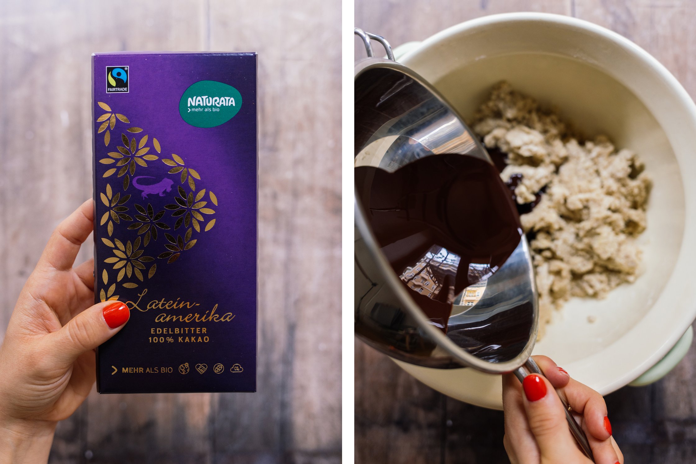 melting vegan chocolate