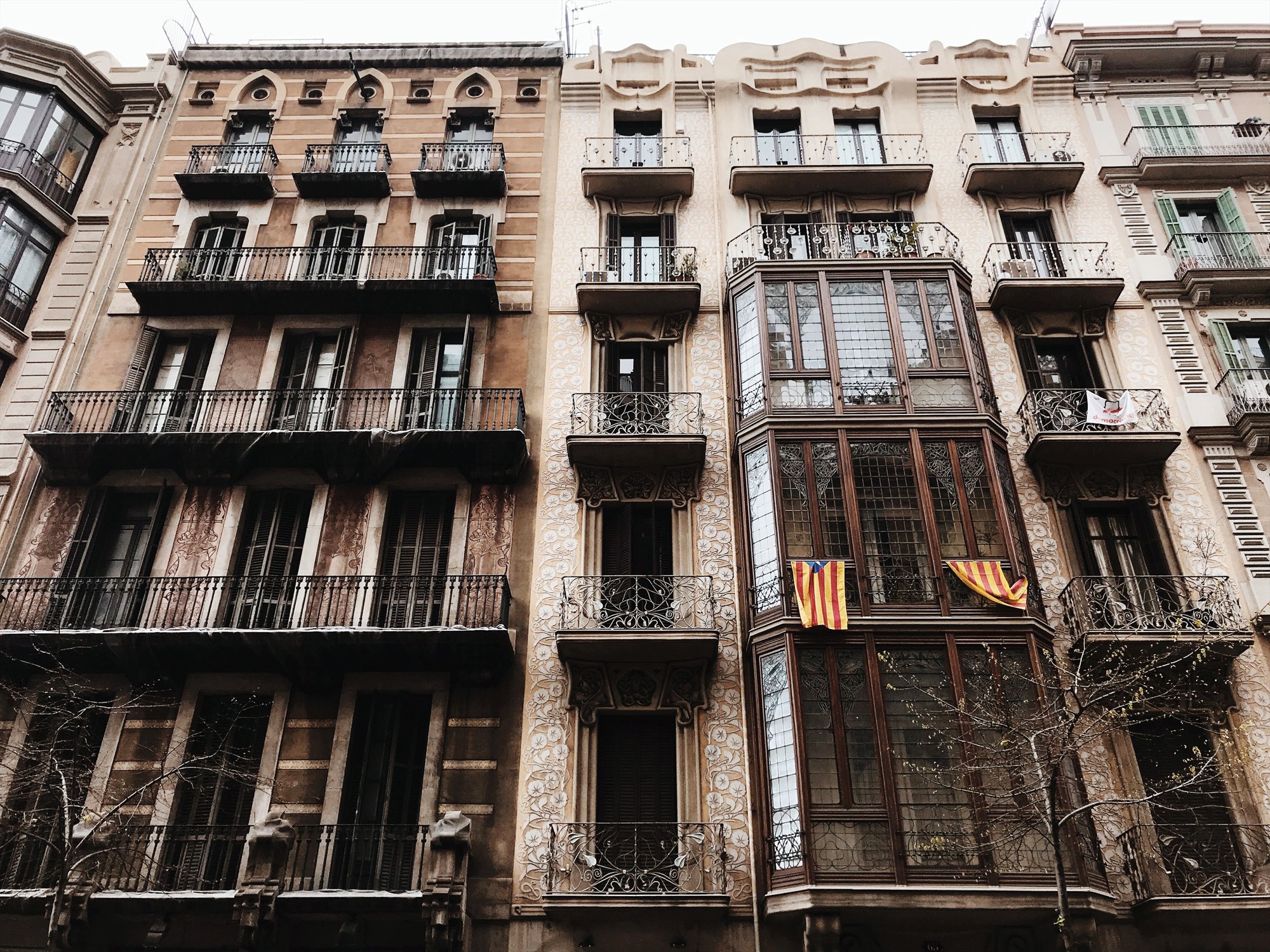 street and house in barcelona