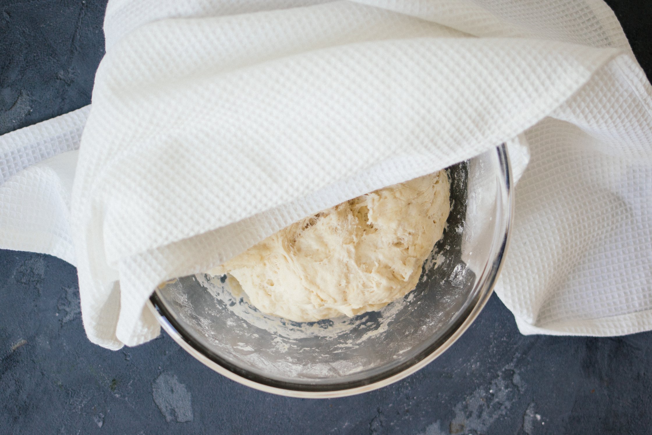 yeast dough in a bowl