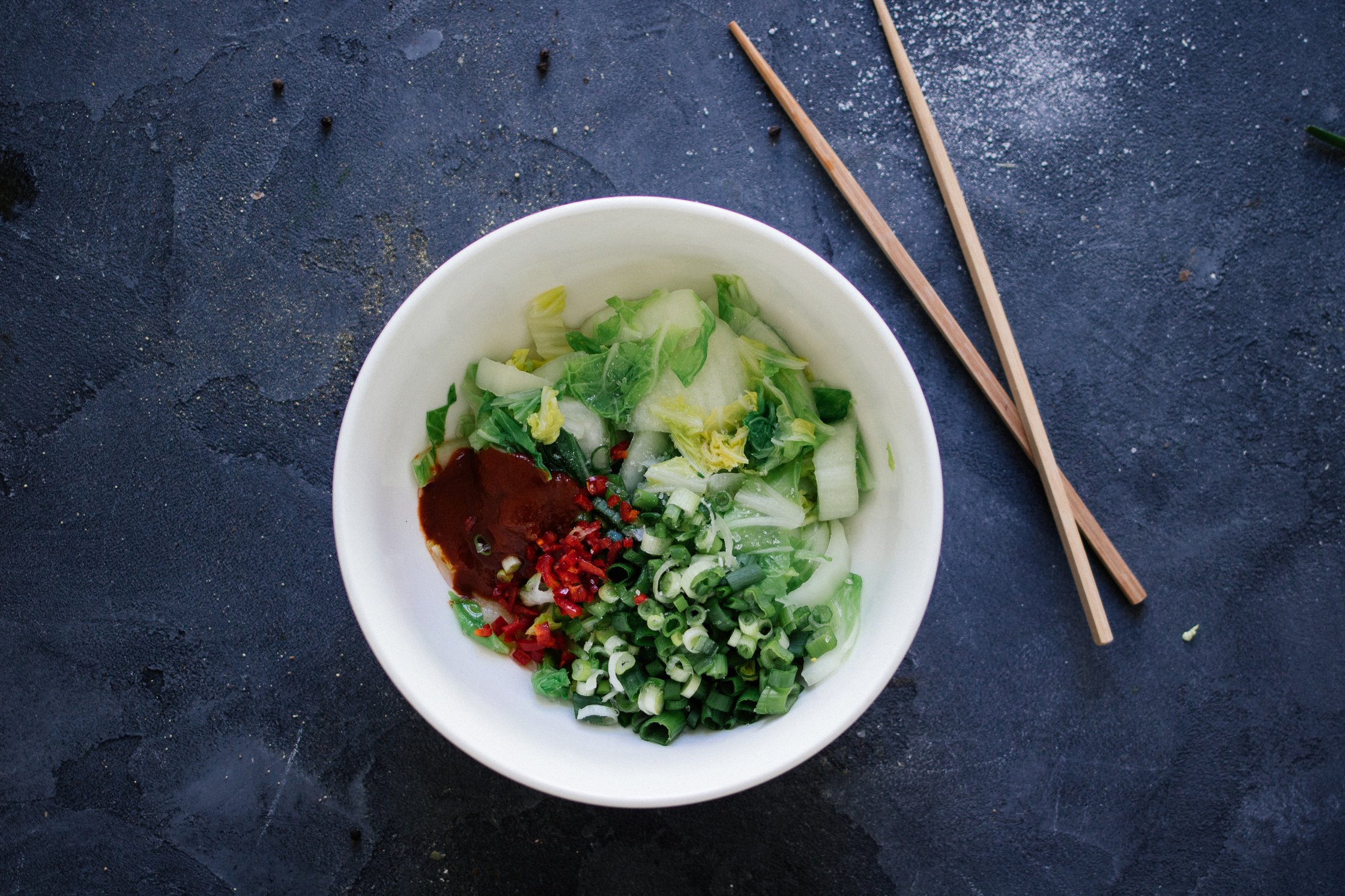 all ingredients in a bowl