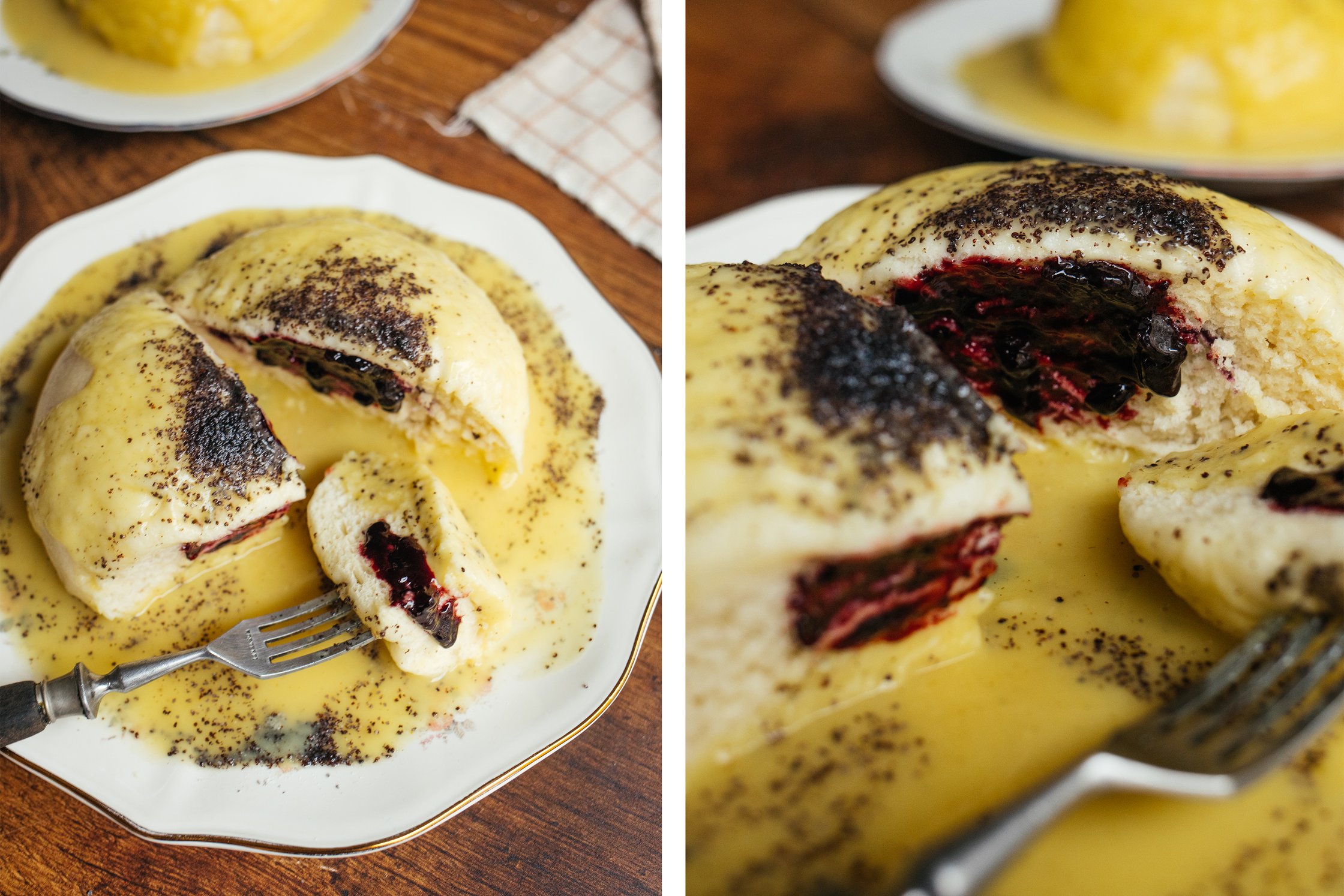 vegan vanilla sauce with yeast dum