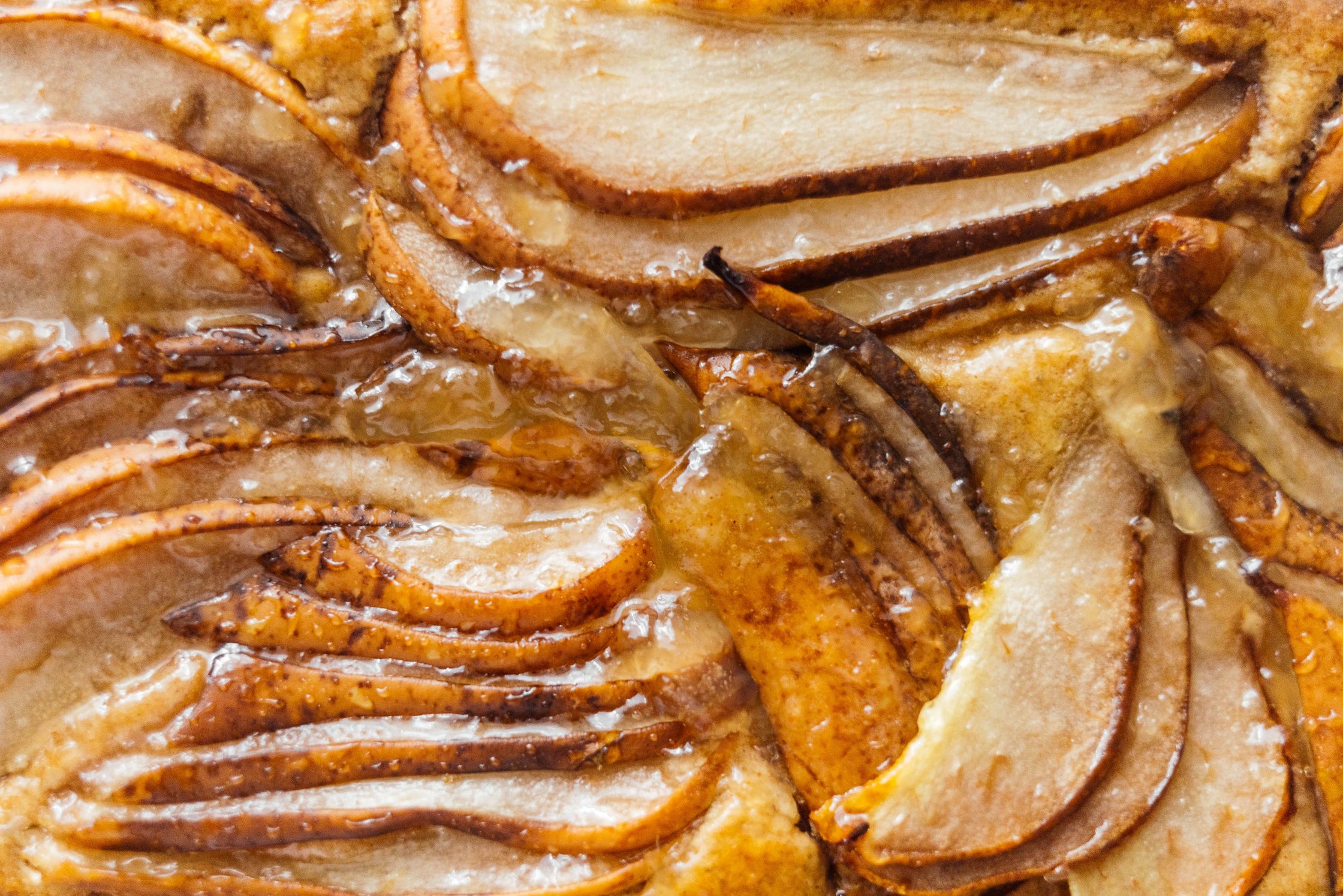 pear layer close up