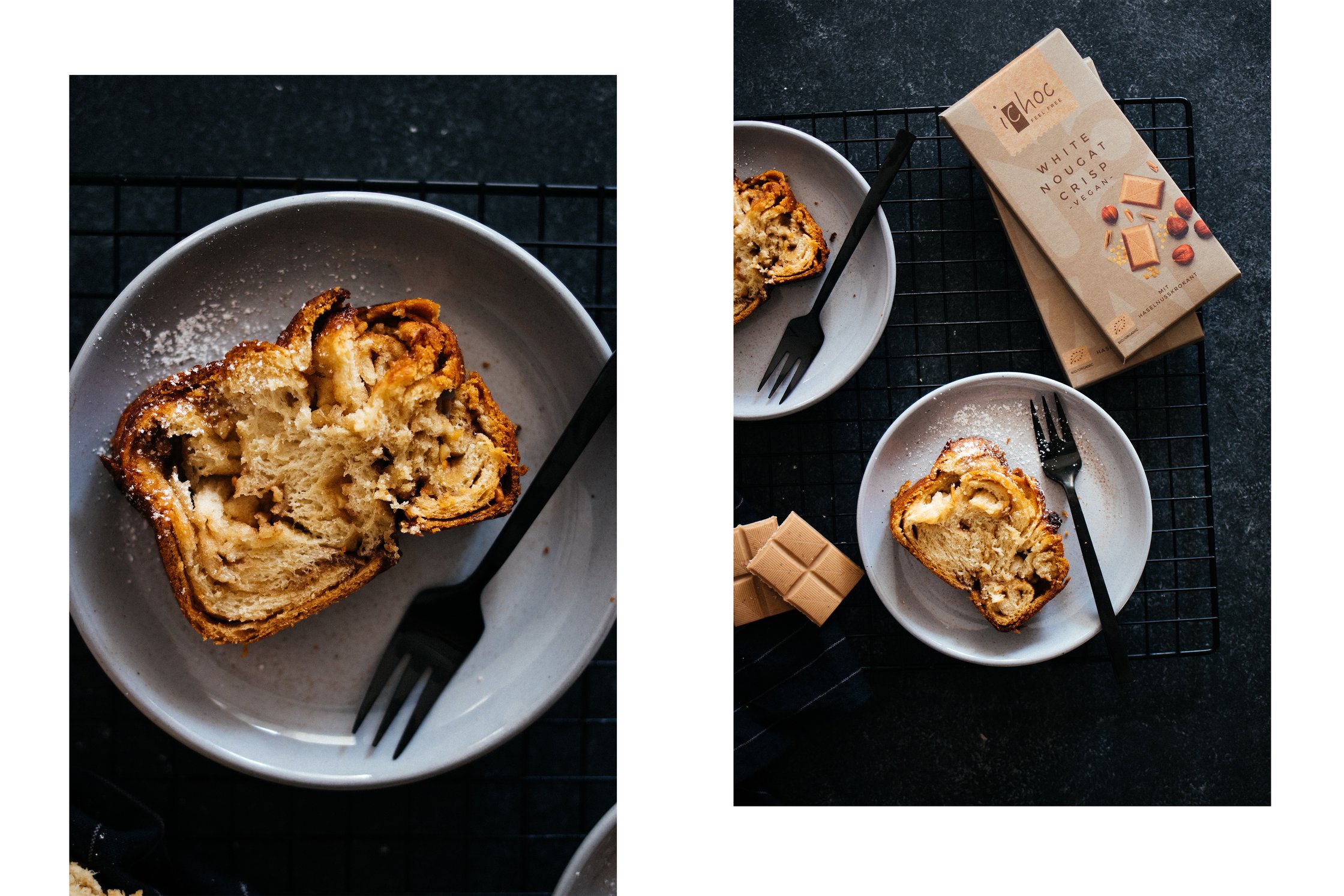 vegan babka with fluffy yeast dough