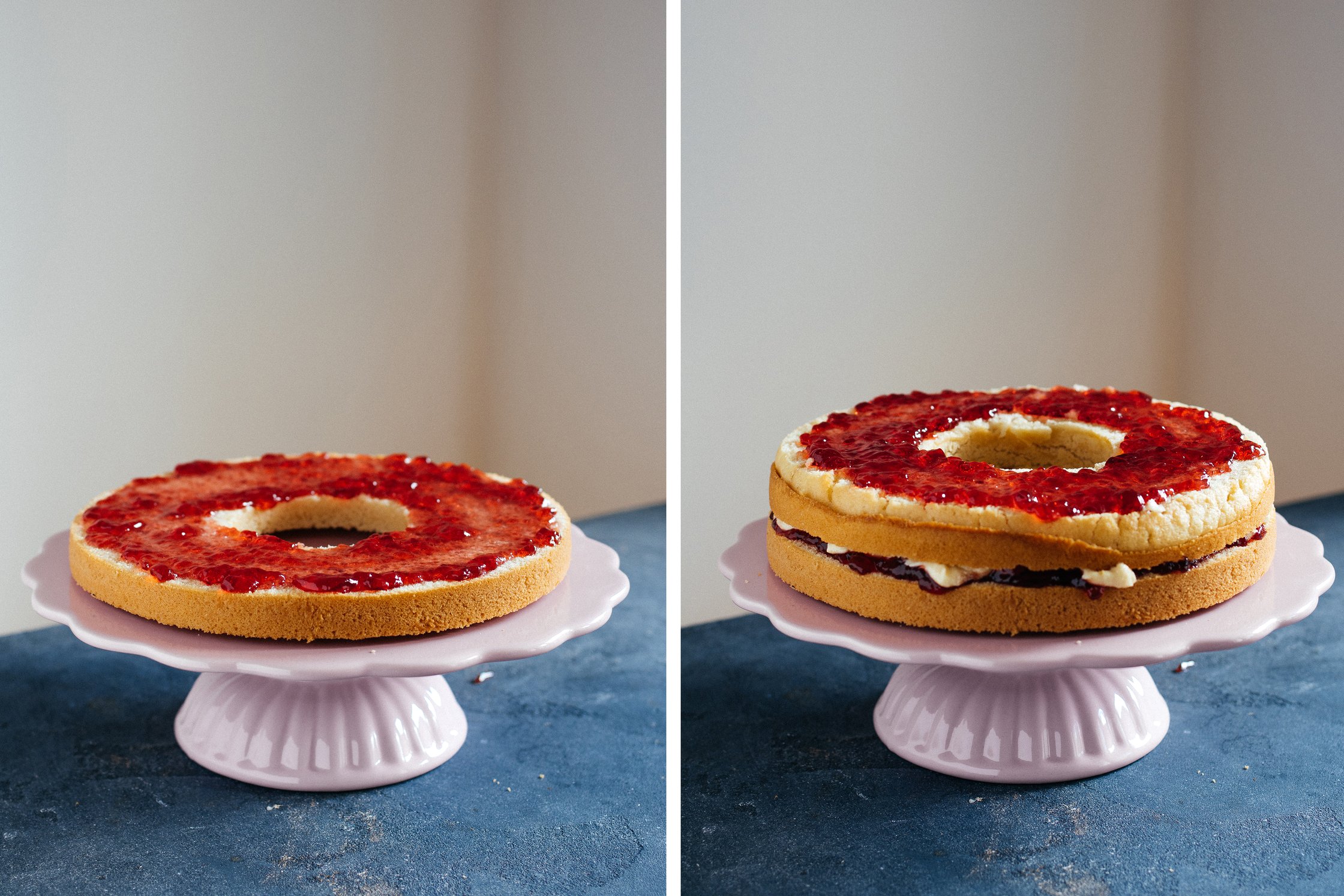 veganer Frankfurter Kranz wird gestpelt