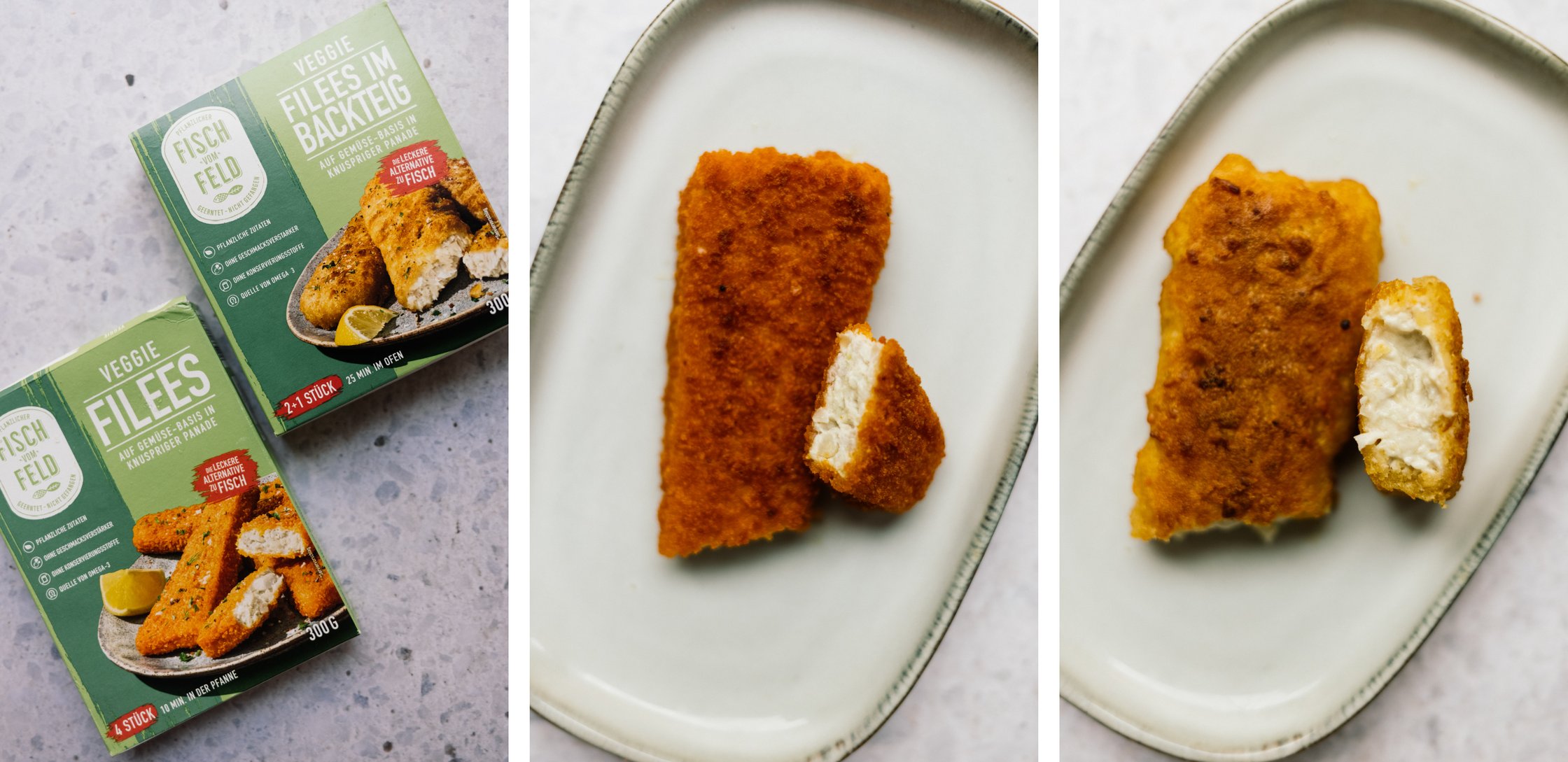 vegane Fischfilets von fisch vom feld